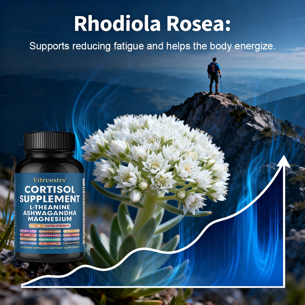 Cortisol Balance with L-Theanine & Magnesium Easy to swallow 30/60/120 Capsules
