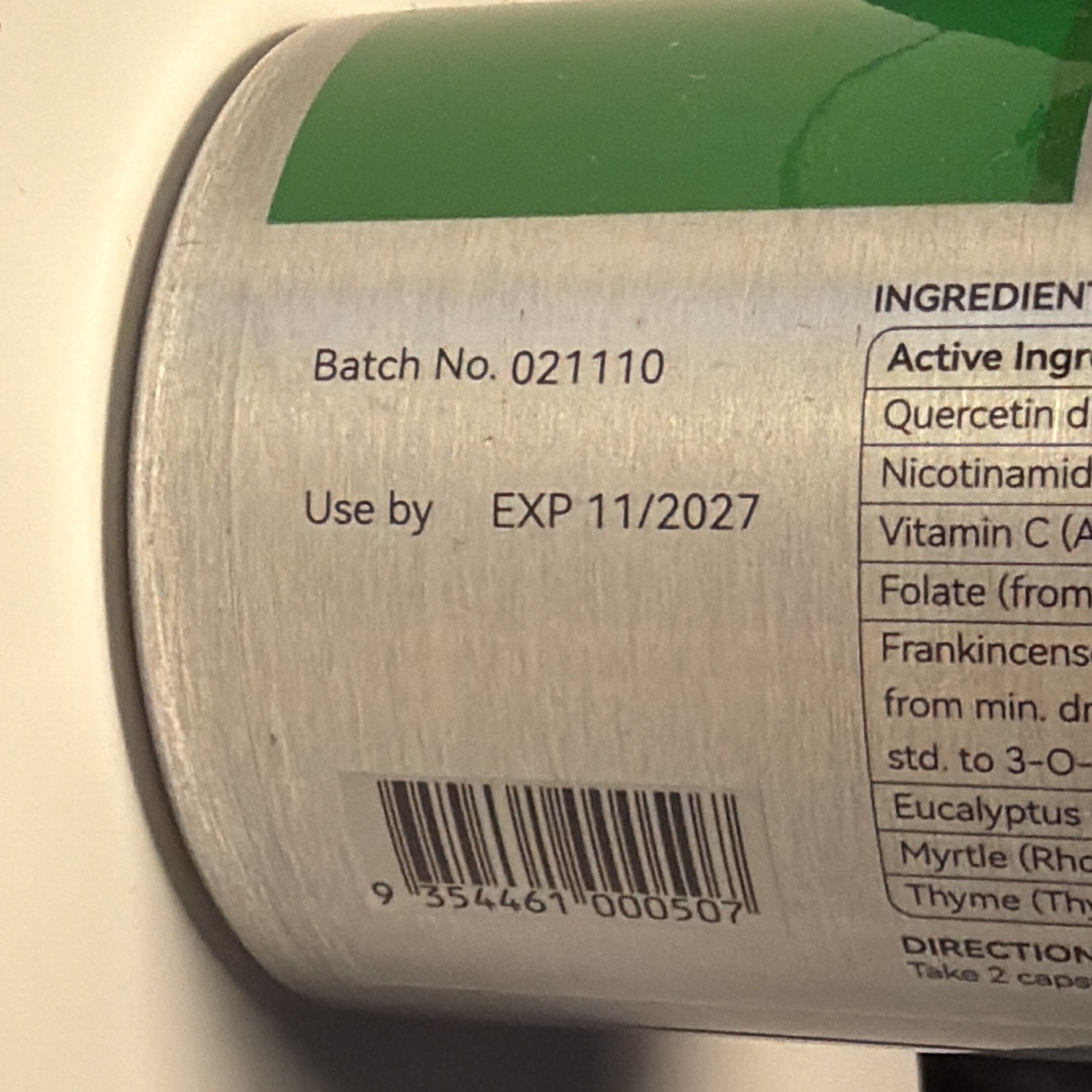 MaxHealthy Quercetin Lung Health Support 100mg 60 Capsules Exp 11/2027