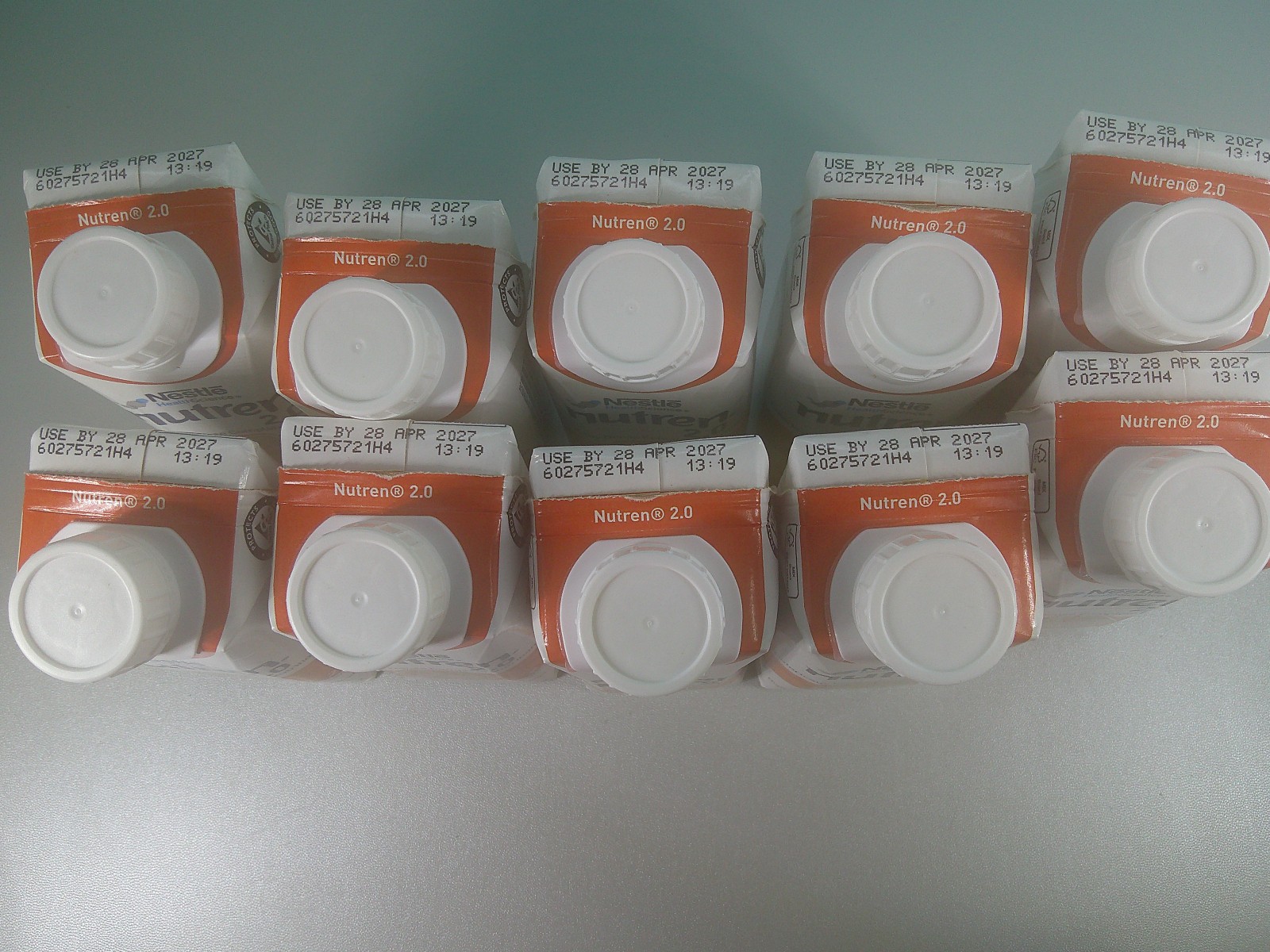 10 Factory Sealed Nestle Nutren 2.0 Unflavored Expires April 2027