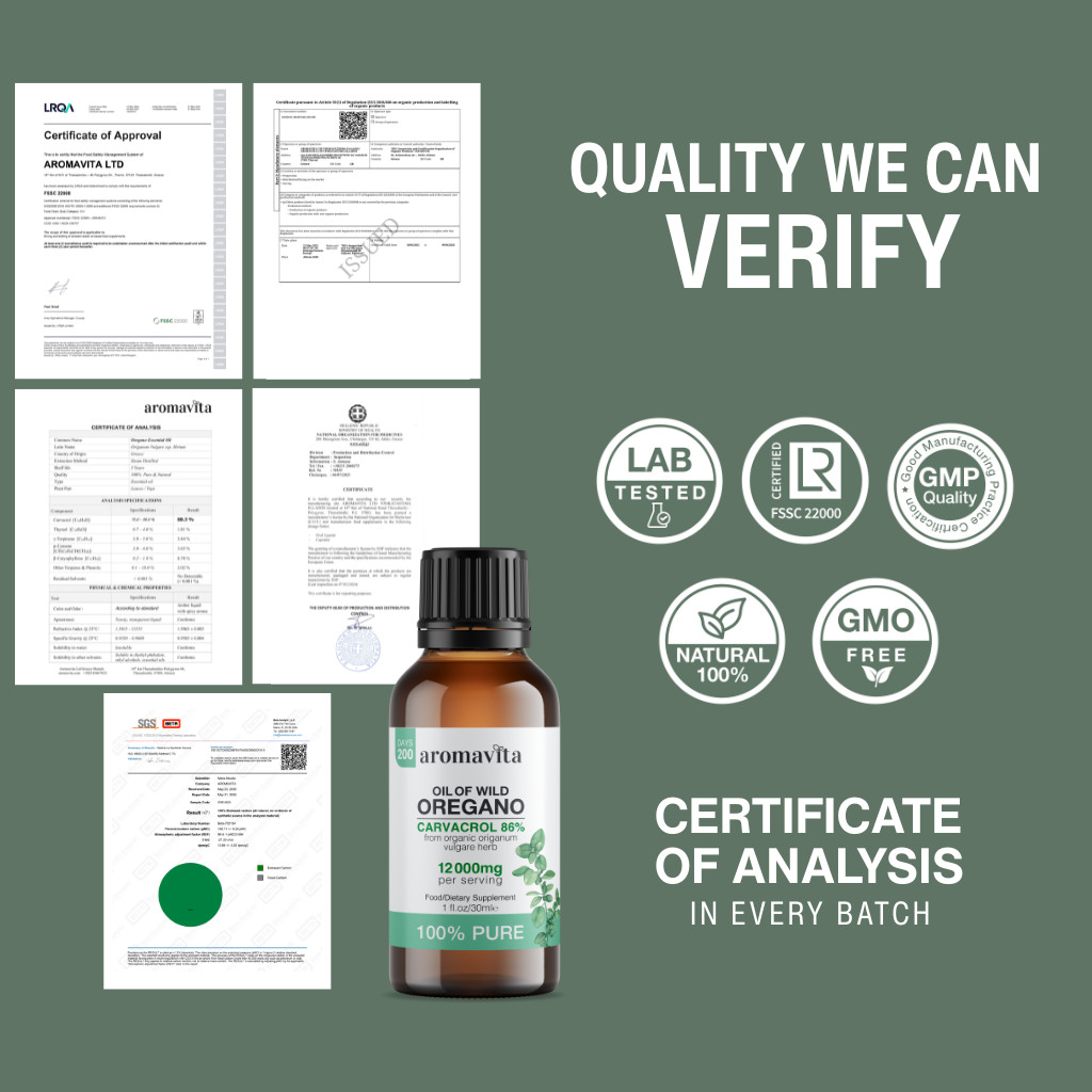 100% WILD ESSENTIAL OIL OF OREGANO OIL 30ml/1oz GREEK ORIGIN 100% PURE