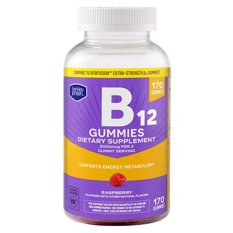 Berkley Jensen Vitamin B12 3,000mcg Gummies, 170 ct.