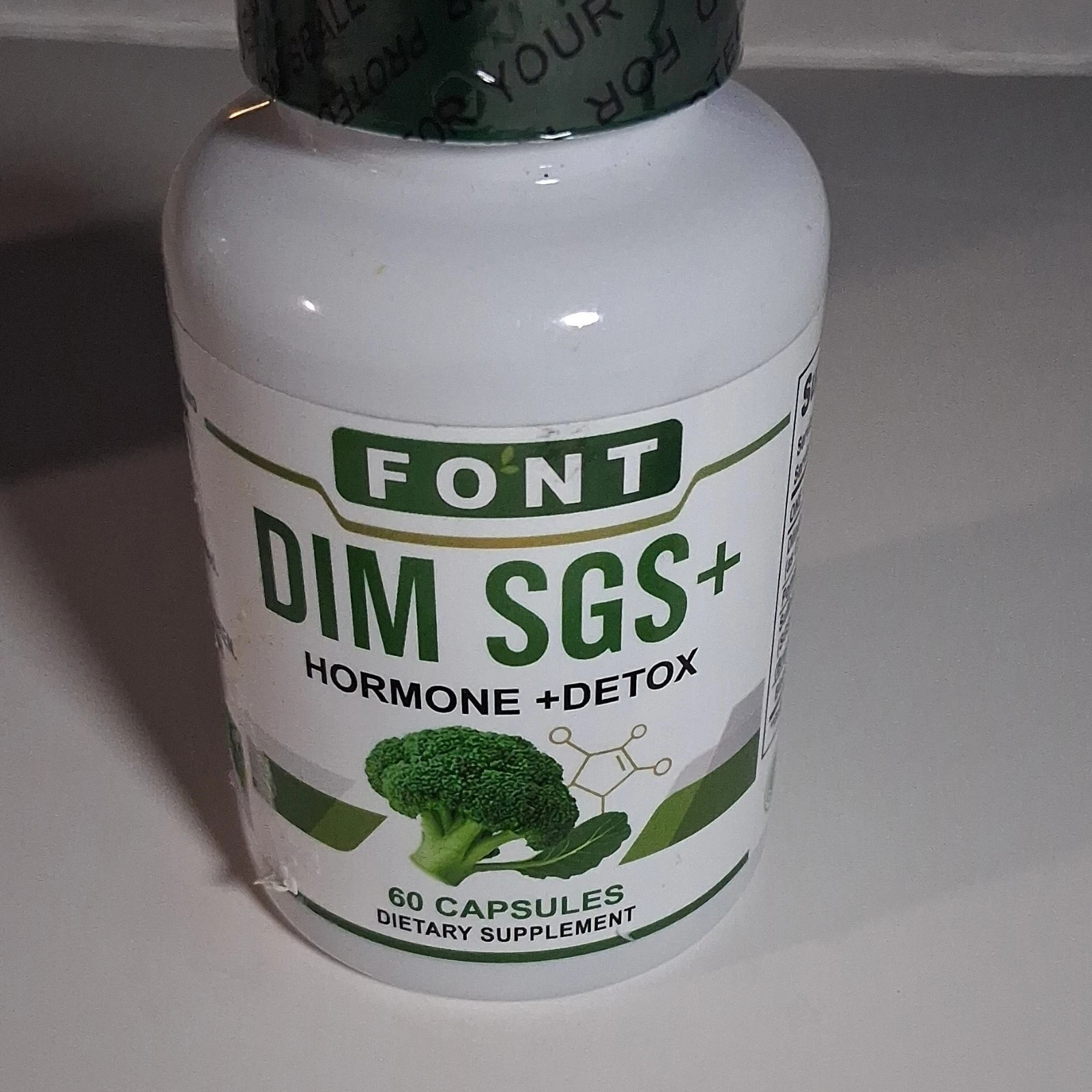 Font DIM SGS+ Hormone Detox 200mg 60 Capsules Dietary Supplement Exp 08/27