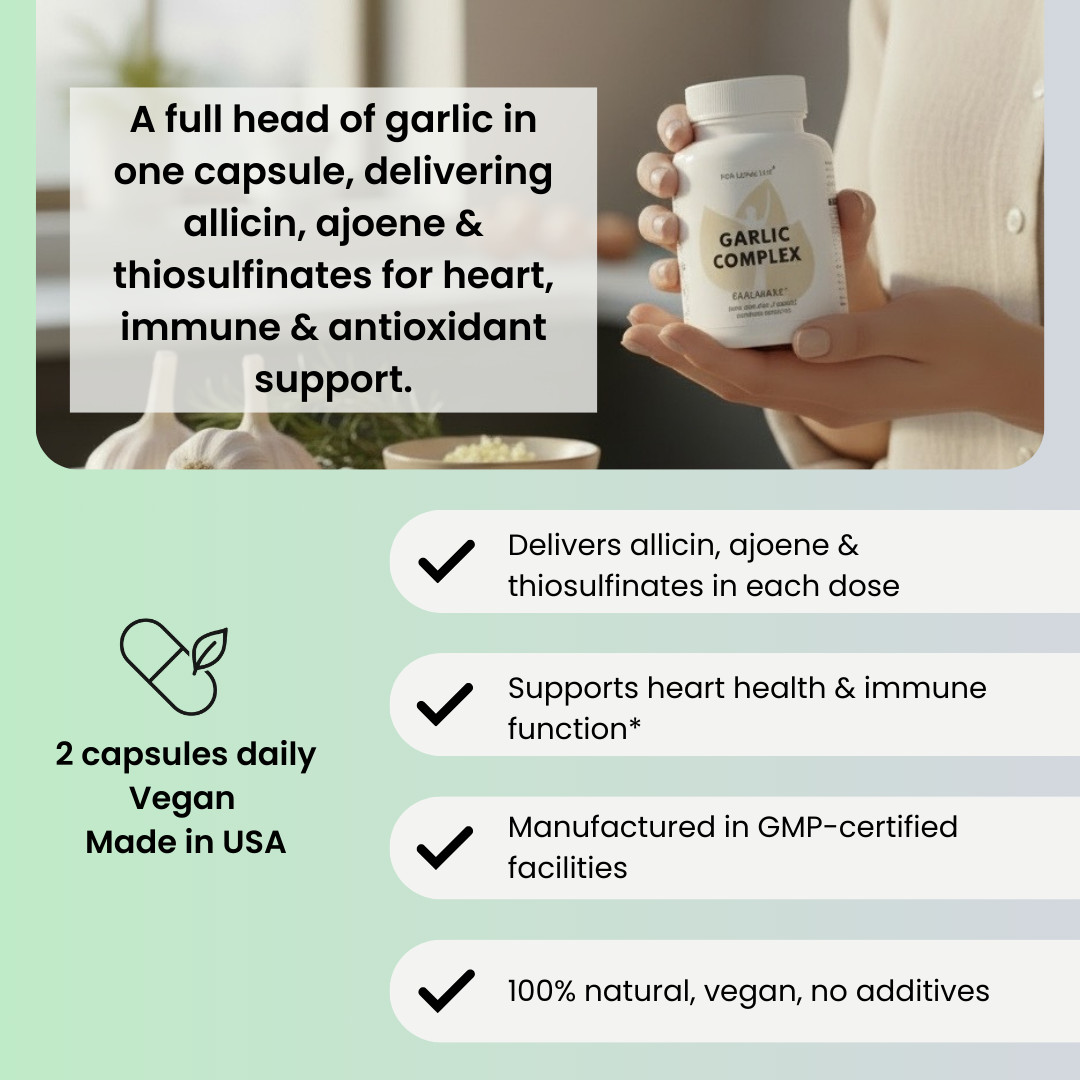 Pack of 2 – Garlic Complex – GARLIMAXX | Heart, Immunity & Antioxidant Aid