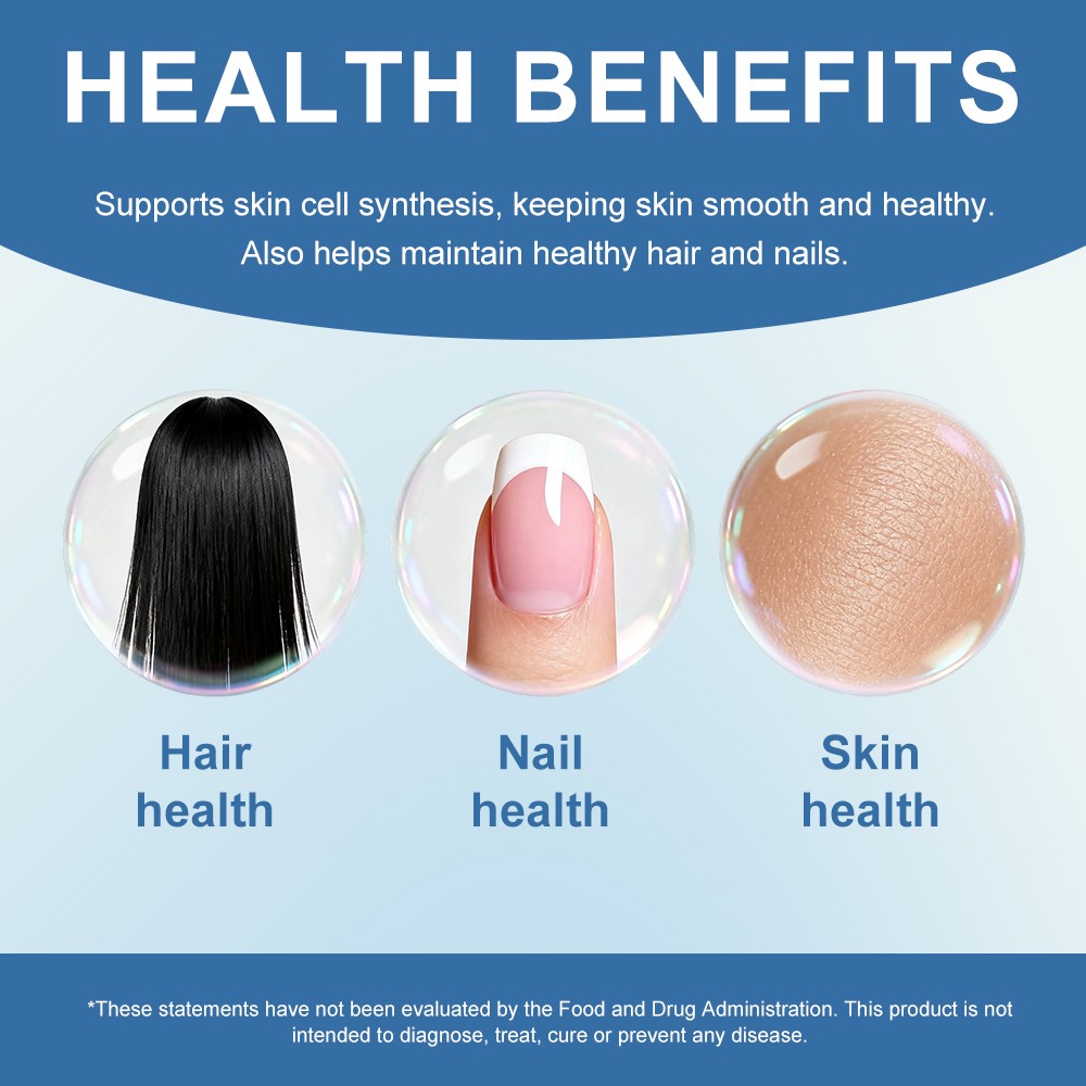 High Dose Biotin 20,000mcg Complex – For Hair Growth,Strong Nails & Glowing Skin