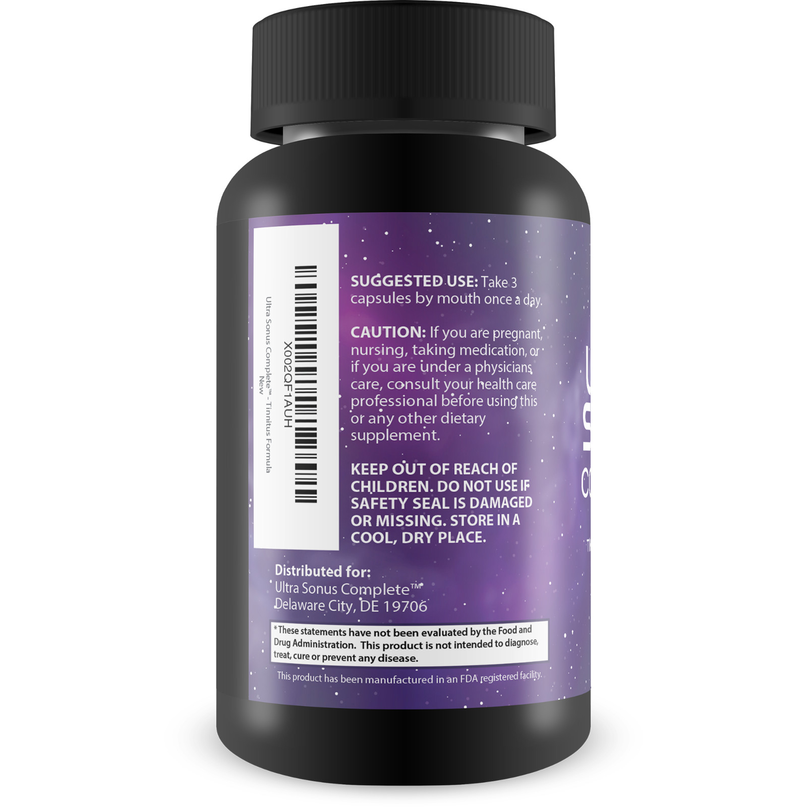 Tinnitus Supplement – Garlic Turmeric Vitamin C Max Formula – Ear Ringing