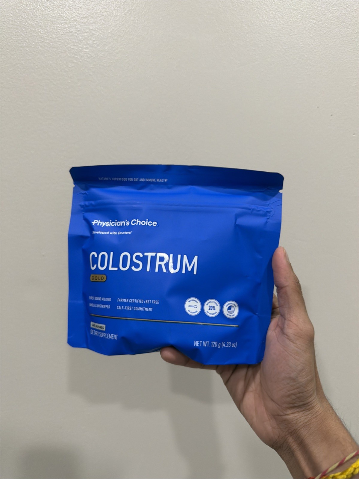 Physician’s Choice Colostrum Gold Powder Bovine Colostrum Unflavored 4.3oz