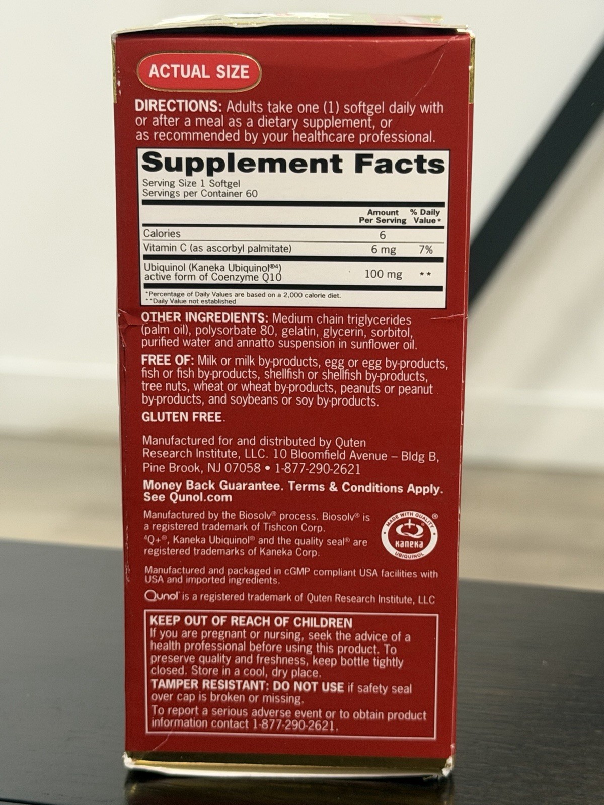Qunol Mega CoQ10 Ubiquinol 100mg 60 Softgels Gluten-Free Exp 11/30/2028