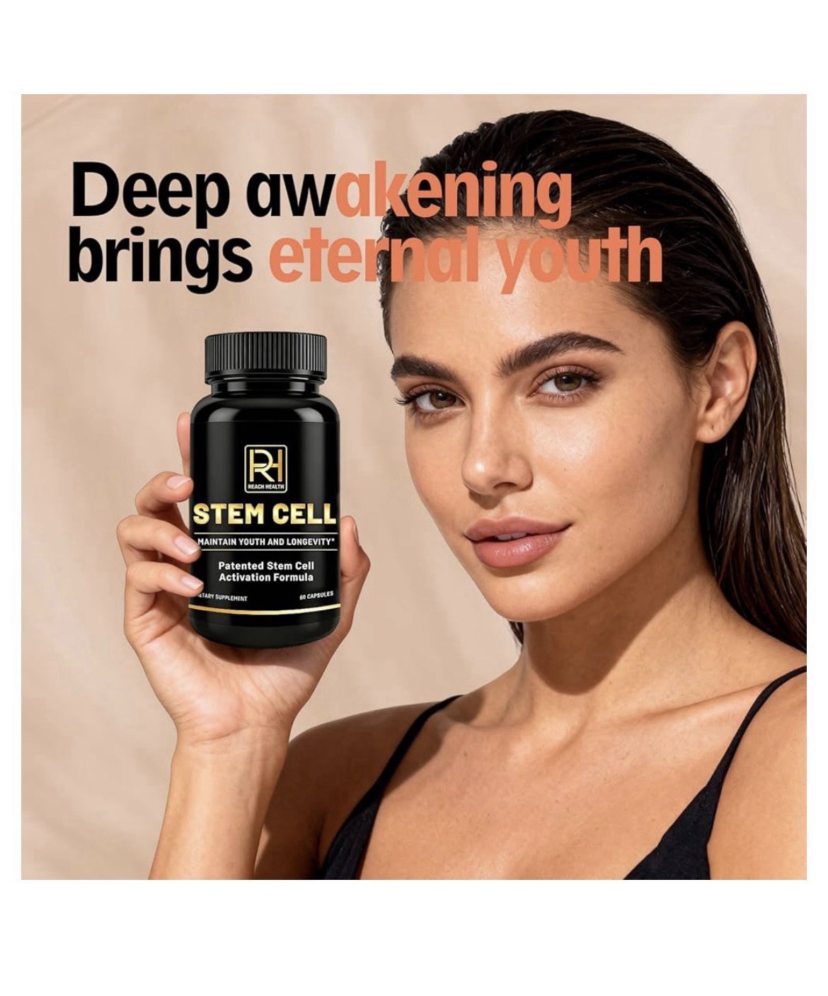 REACH HEALTH STEM CELL Activation Formula Maintain Youth And Longevity 60capsule