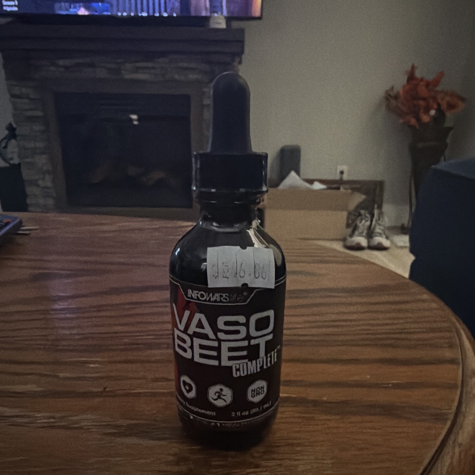 Infowars Life VasoBeet Complete Beet Root Liquid, Blood Circulatory, 2 fl oz