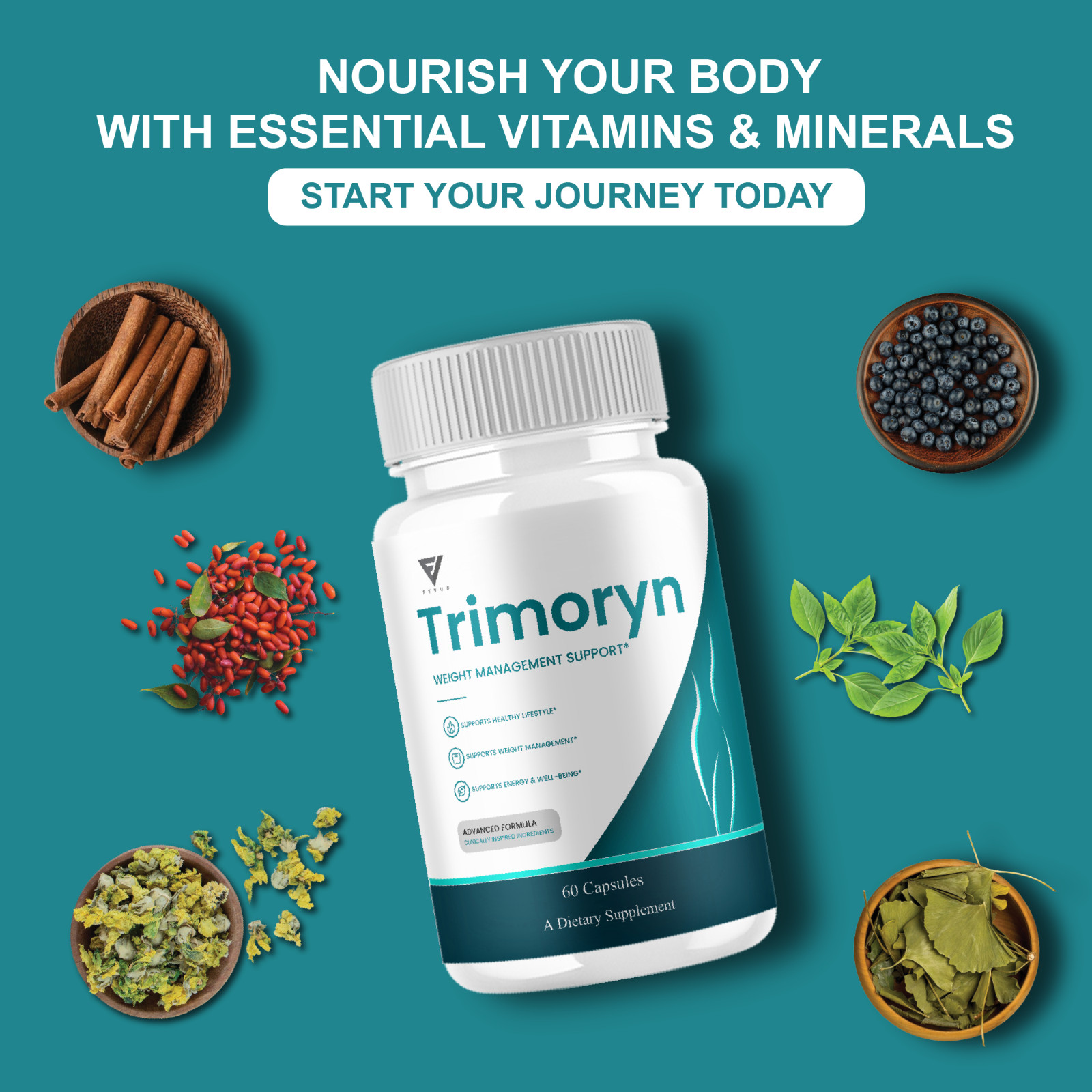 Trimoryn Weight Support, Tri Moryn Keto Supplement (60 Capsules)