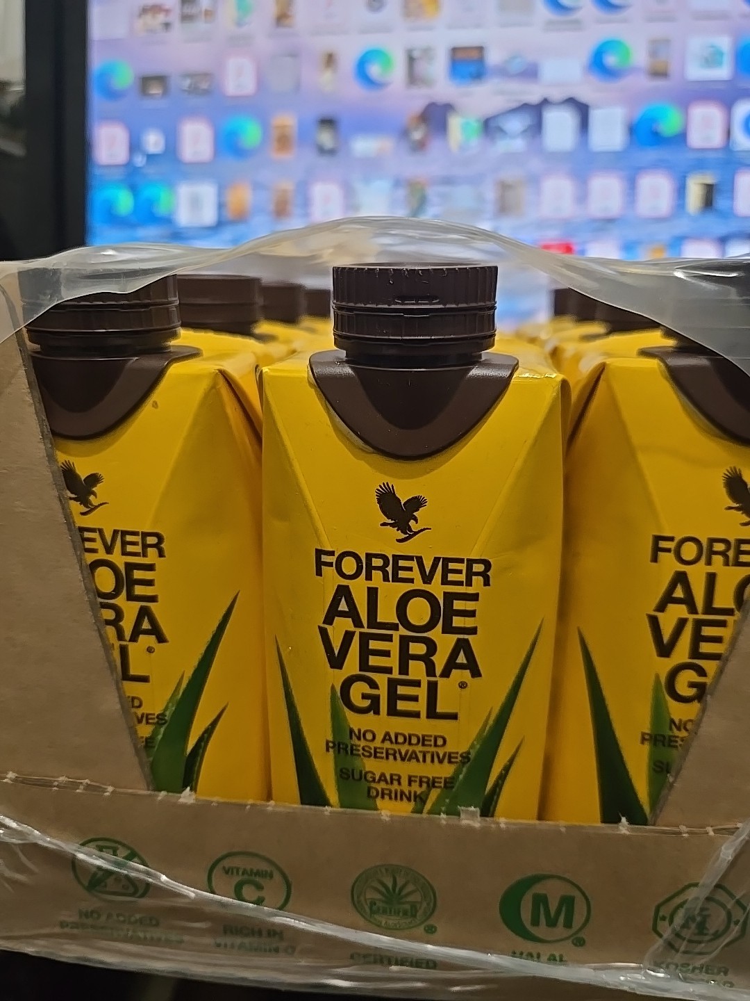 Forever Aloe Vera Gel Minis – 12 packs/0.33ml each. To GO size. KOSHER/HALAL