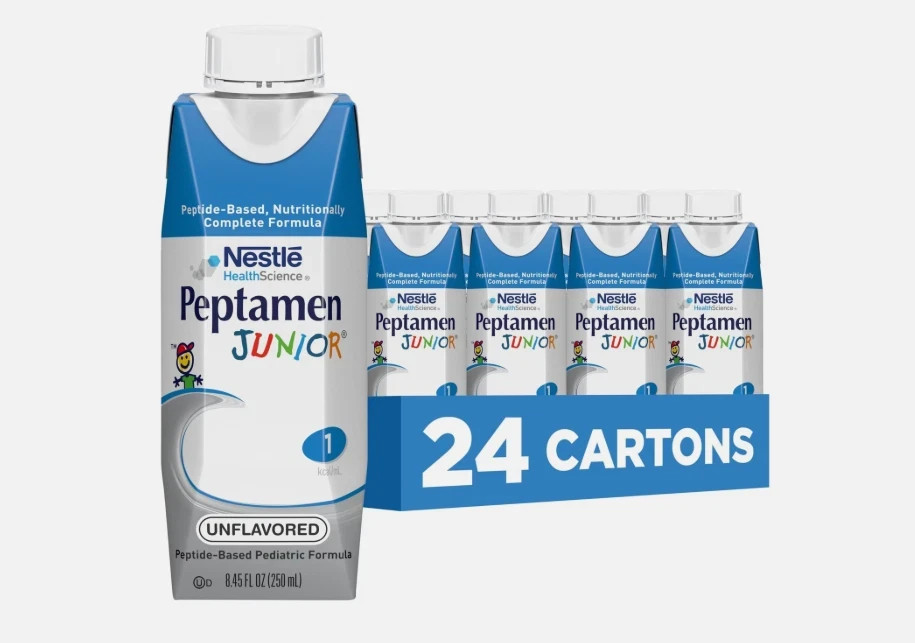 24 Nestle Peptamen 1.0 Adult Tube Feeding Formula Unflavored 250mL Exp 01/27
