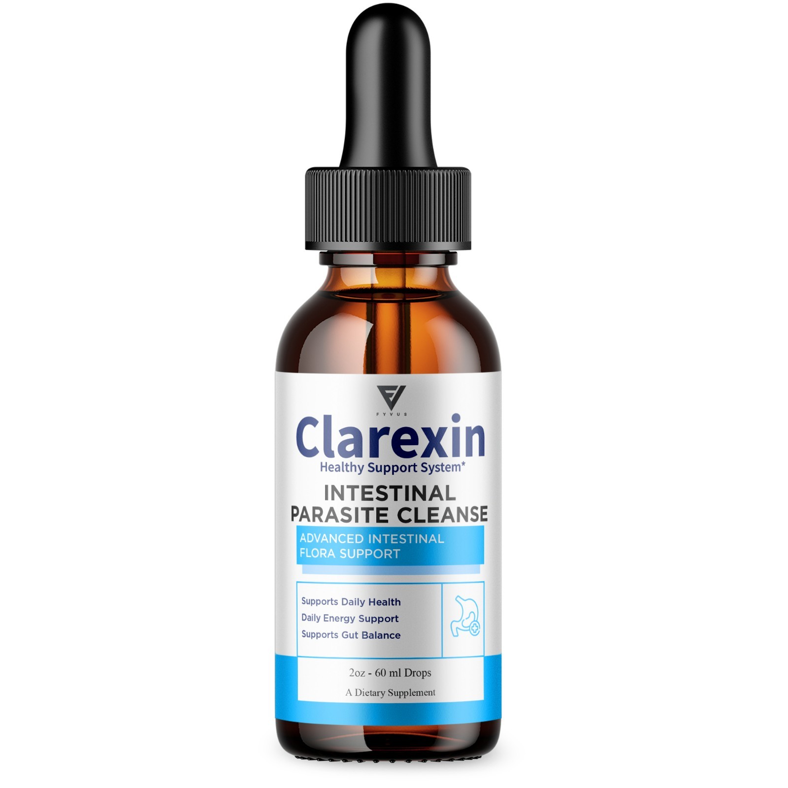 Clarexin Liquid Drops, Clarexen Cleanse Gut Health Support (2oz)