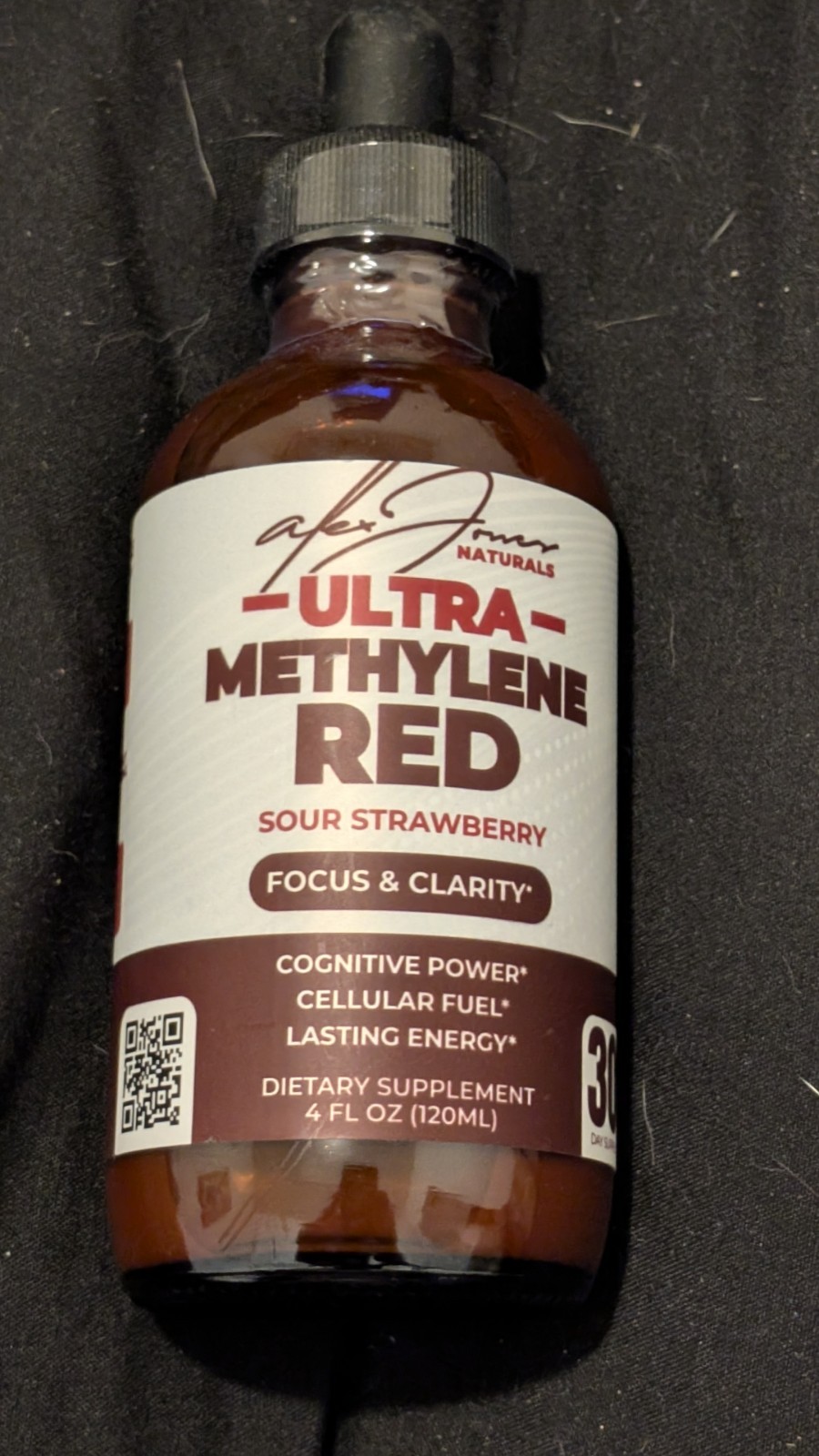 Alex Jones Optimal Human Ultra Red Drops, Sour Strawberry, 4 fl oz (120 mL)