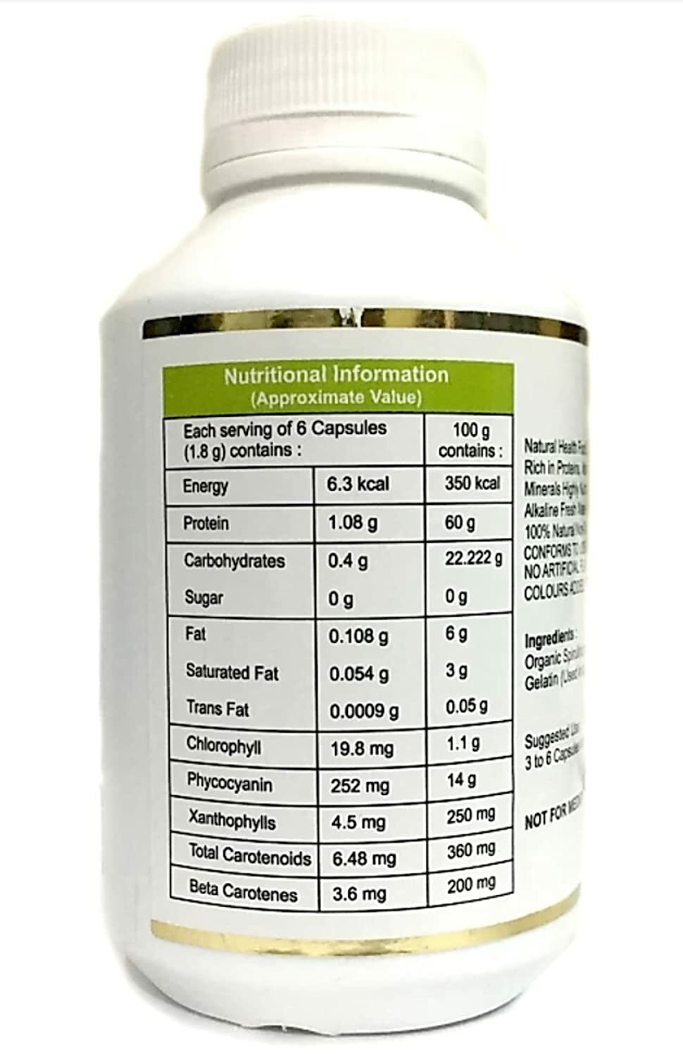 Dxn Spirulina – 360 Capsules LONG EXPIRY