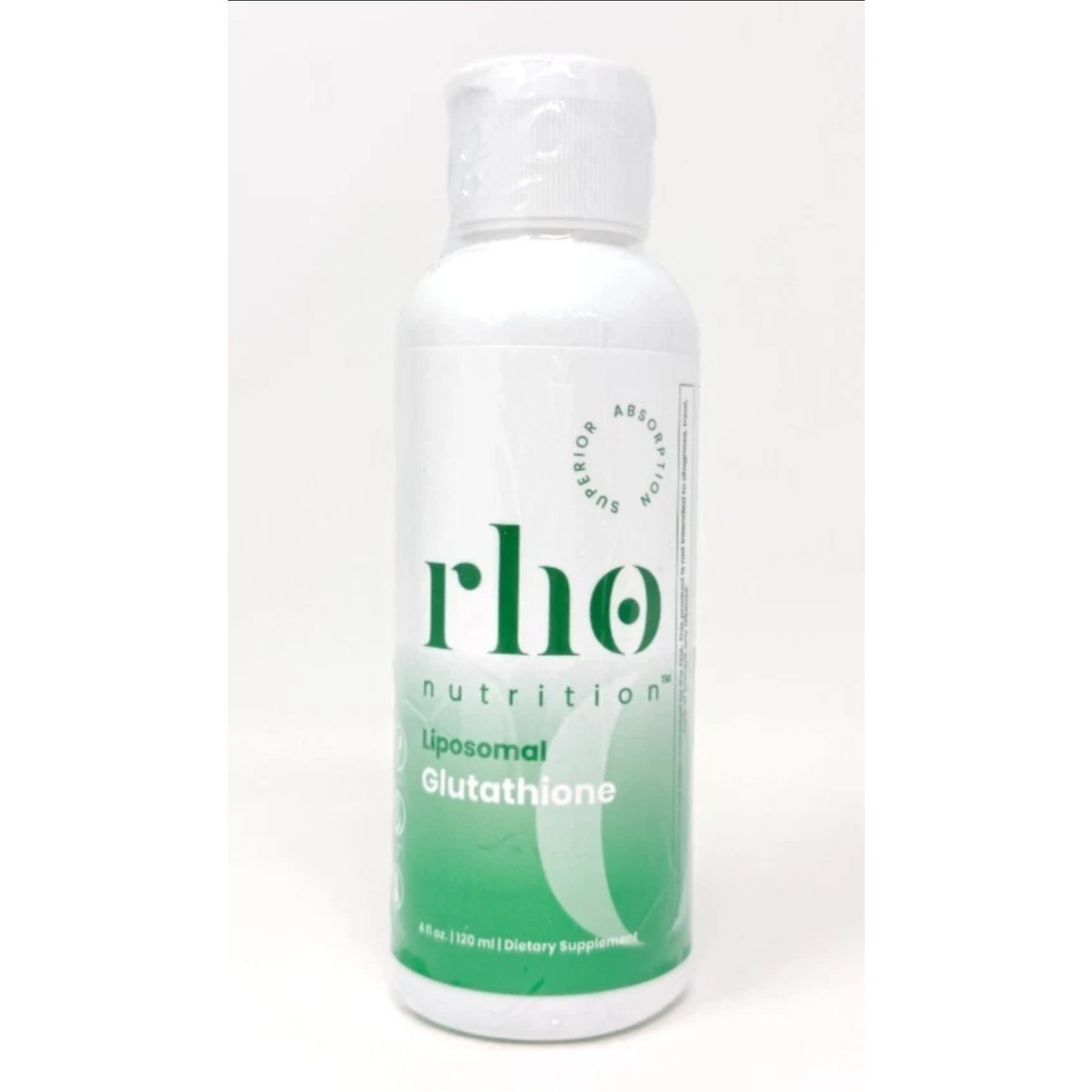 Rho Nutrition Liposomal Glutathione 4 oz / 120 mL – New / Sealed! Exp 9/2027