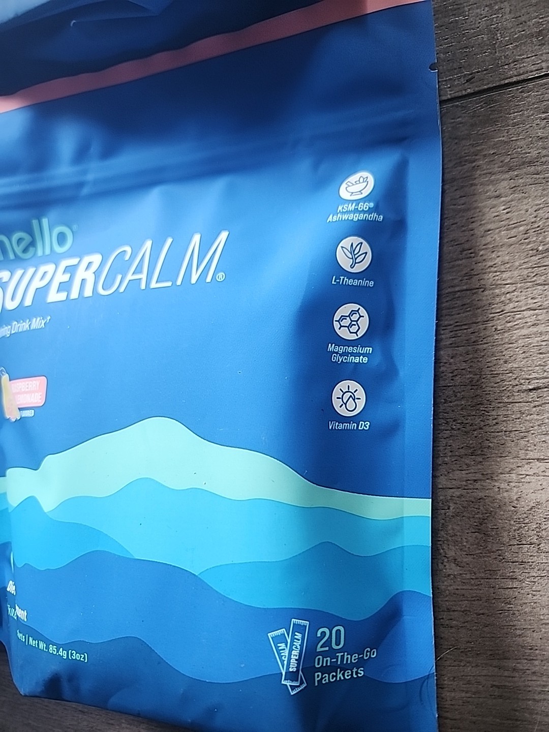 Nello Supercalm Calming Drink Mix – Raspberry Lemonade- 20ct Exp. 09/26 New X 5