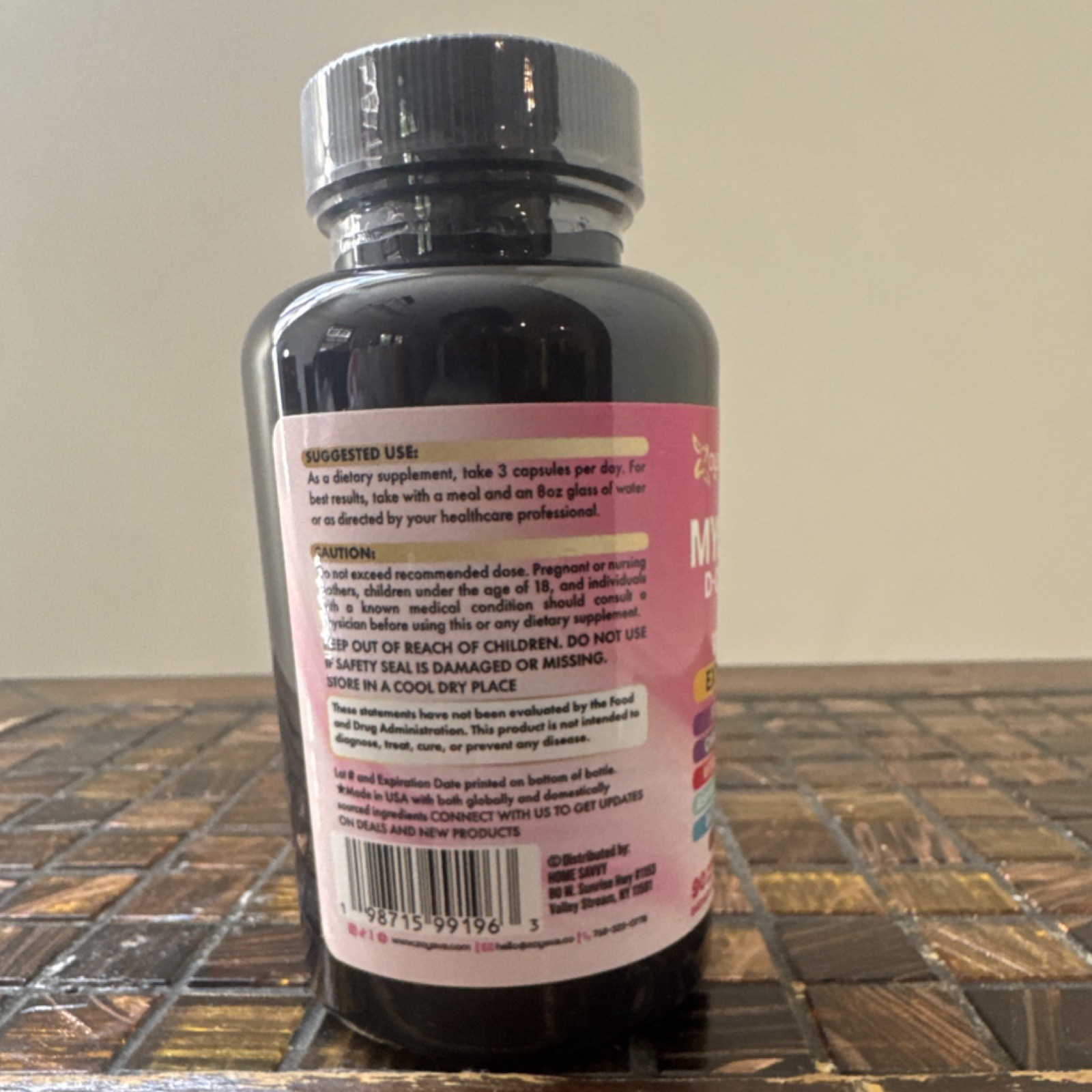Qoyava Myo-Inositol D-Chiro Inositol Berberine Vitamin D3 K2 90 Capsules