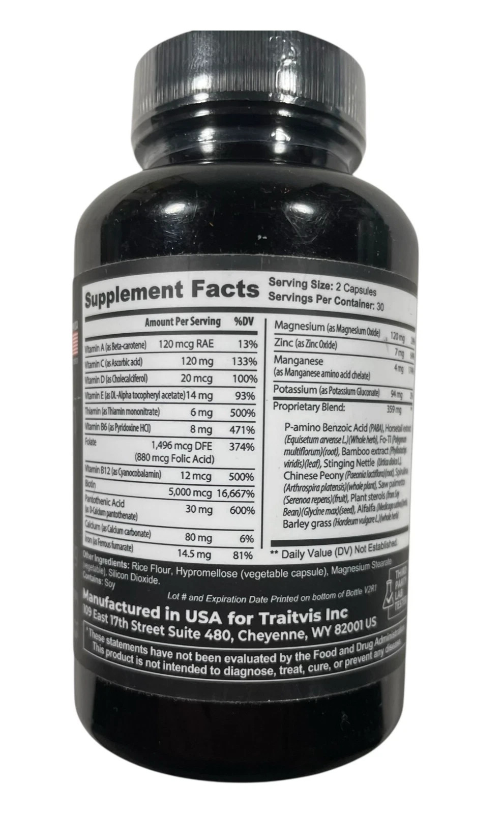 Raw Science Hair Growth Formula -Promotes Hair Growth -700 mg – 60 caps -Ex 5/27