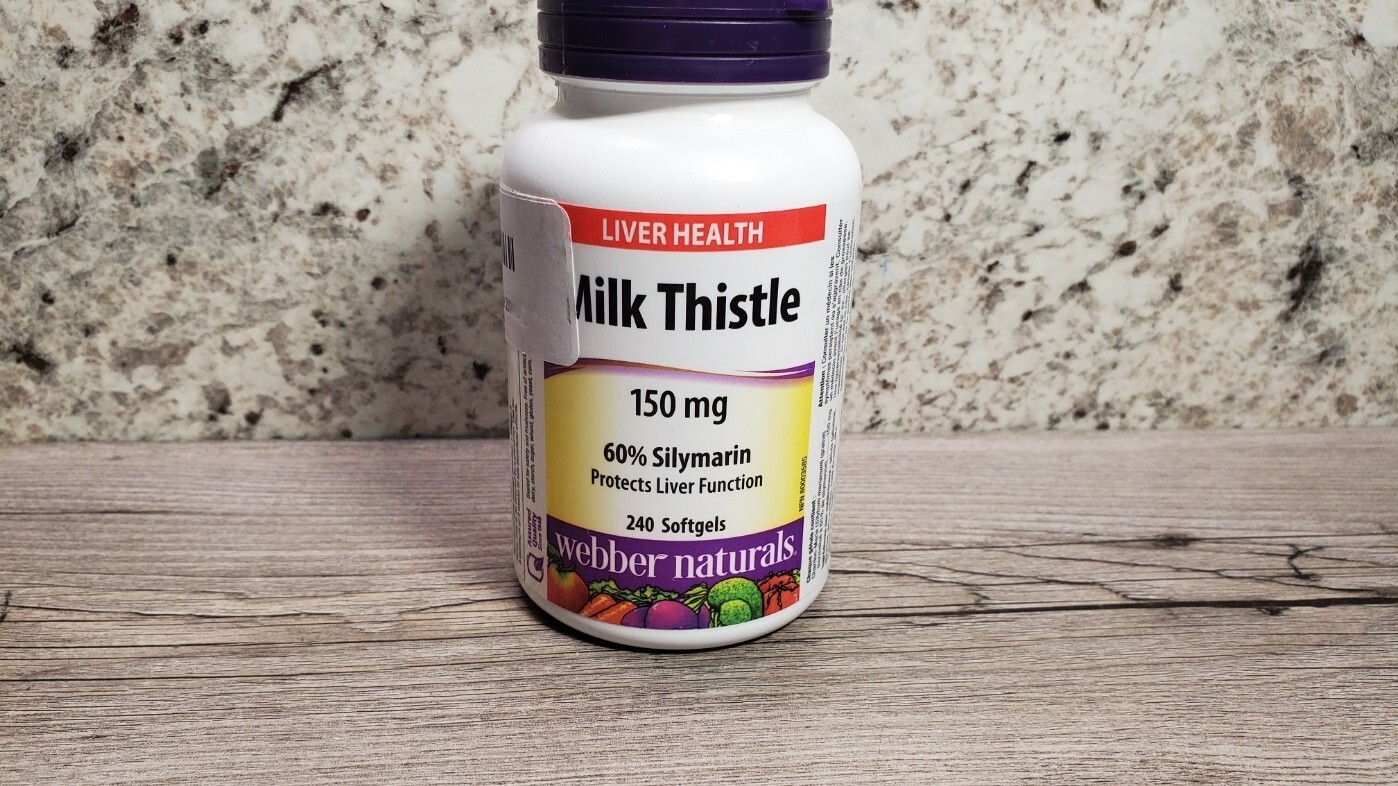 Liver Health Milk Thistle 150mg 60% Silymarin 240 Soft Gels by Webber
