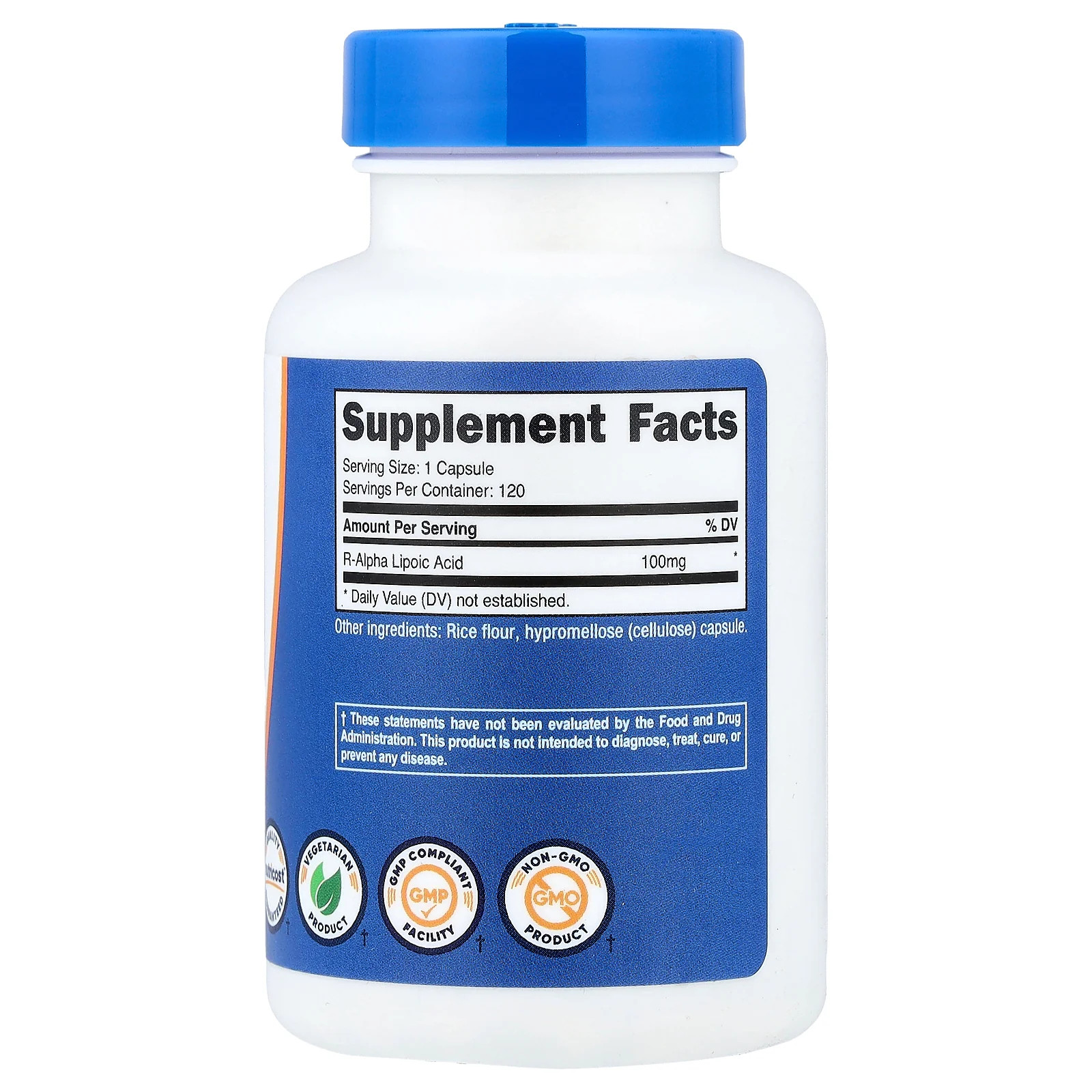 2 X Nutricost, R-Alpha Lipoic Acid , 100 mg , 120 Capsules