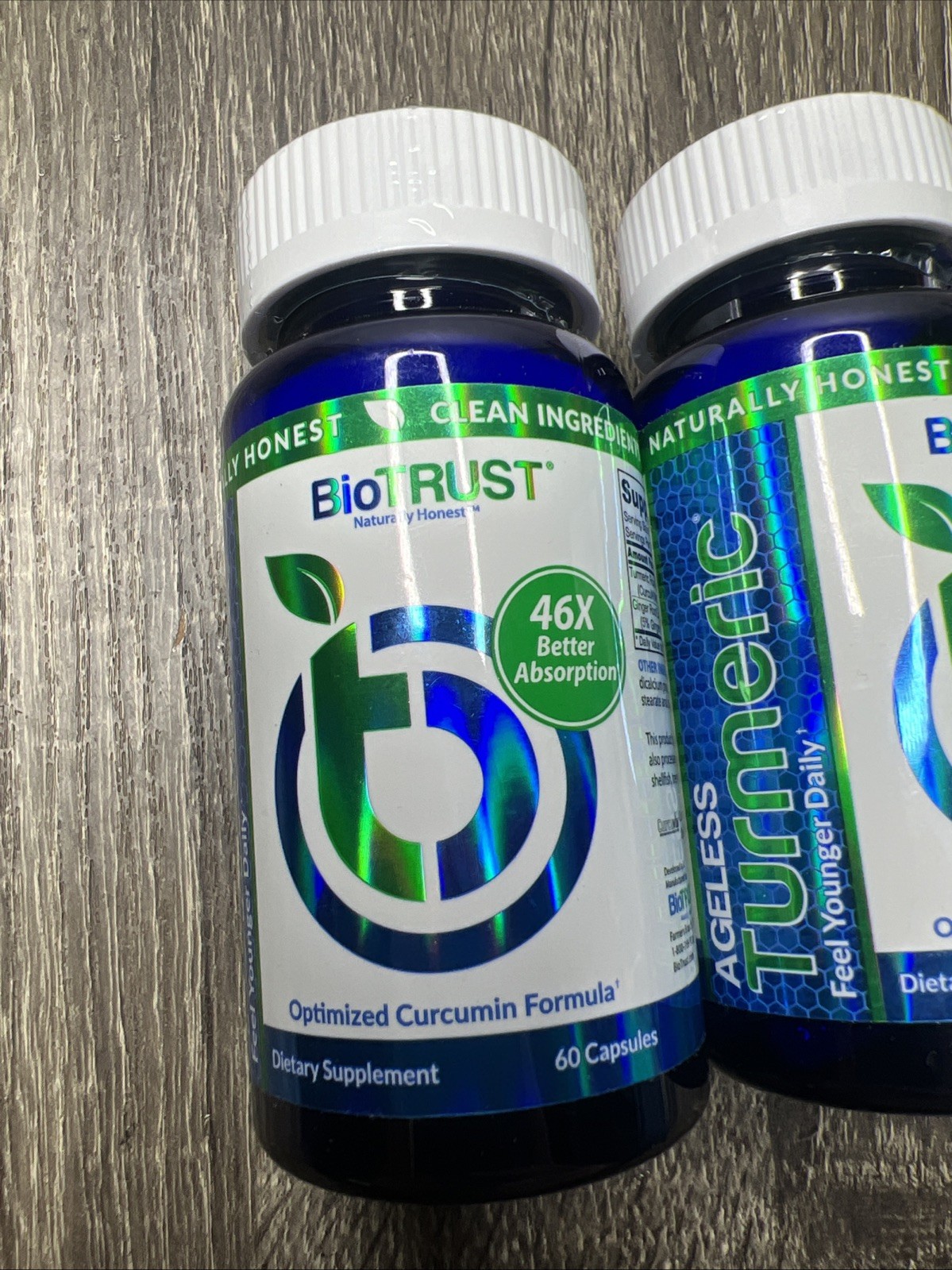 Lot Of 3 Biotrust Ageless Turmeric 60 Capsules New Sealed EXP 07/26