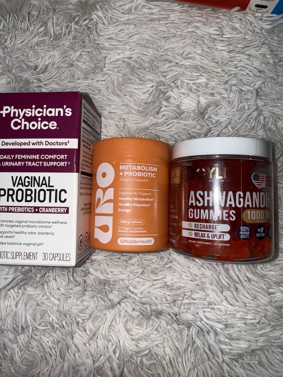 Physician’s Choice Vaginal Probiotic 30 Capsules + Fiber Gummies 60 Raspberry