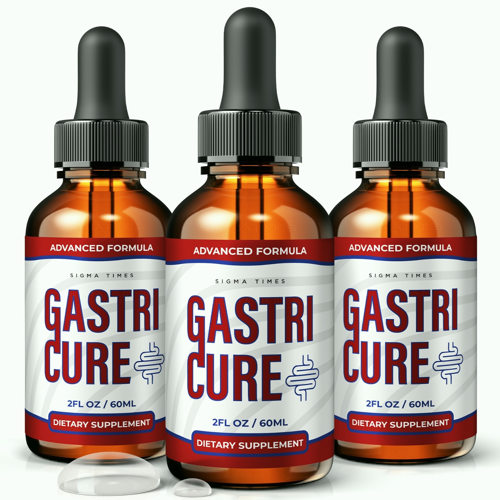 Gastri Cure Drops – GastriCure Natural Digestive Support and Comfort – 3 Pack