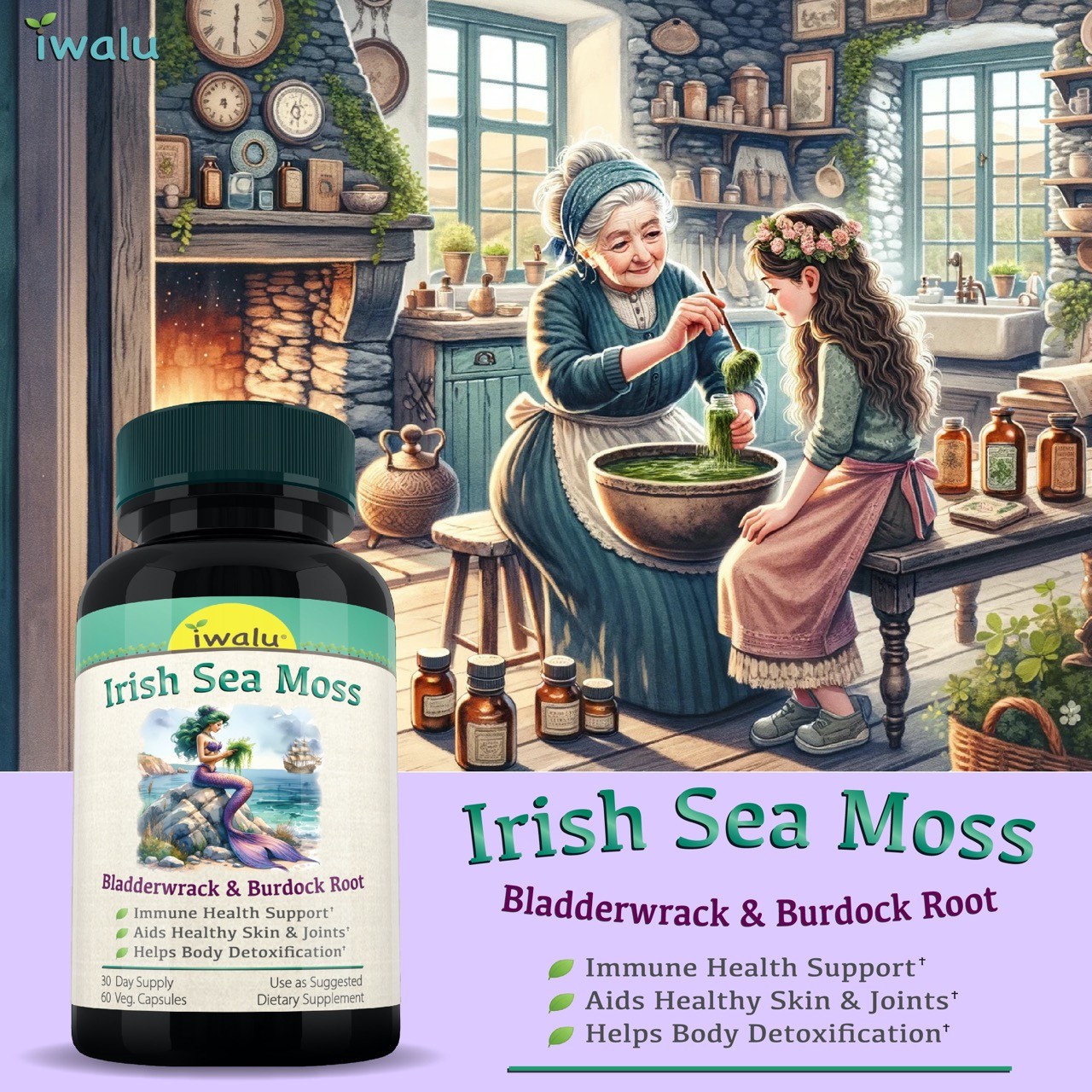 El Mejor Musgo Marino De Irlanda, IWALU | ENVÍO RÁPIDO Y GRATIS El Mismo Día