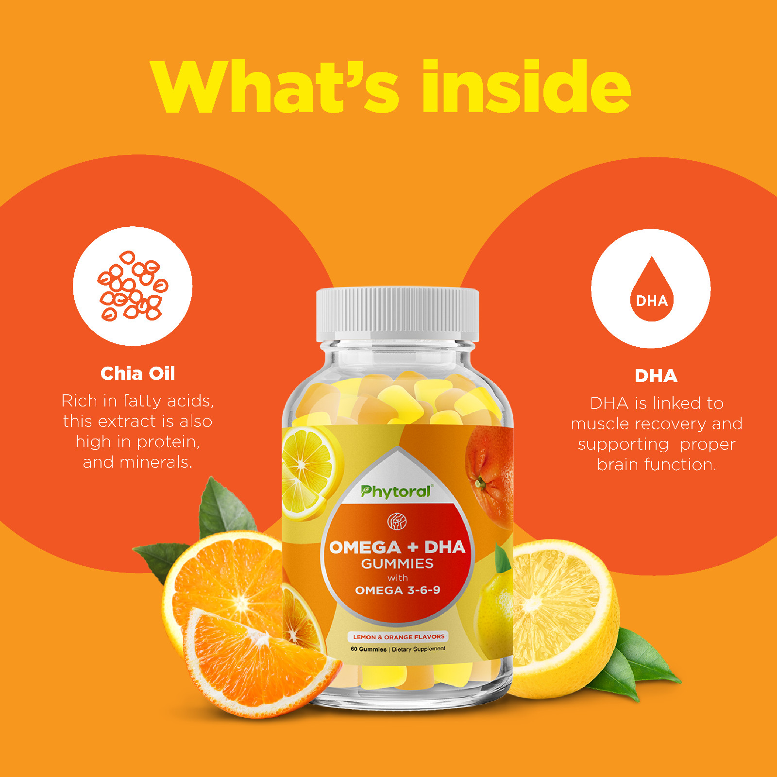 DHA Omega 3 Gummies for Adults – Delicious Vegetarian Omega 3 Supplement
