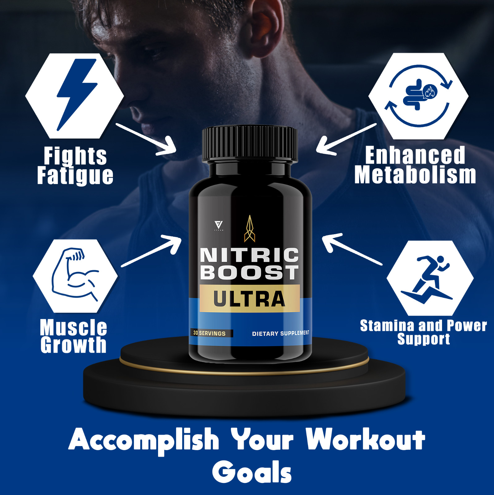 (3 Pack) Nitric Boost Ultra For Men ED Organic Supplement Reviews (180 Capsules)