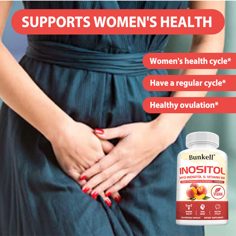 Myo Inositol 1000mg Capsules Ultra Strength PCOS Fertility Boost