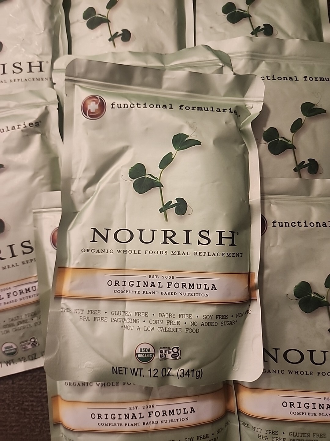Lot Of 24 Functional Formularies Nourish Organic Whole Foods Meal Bb 11/25