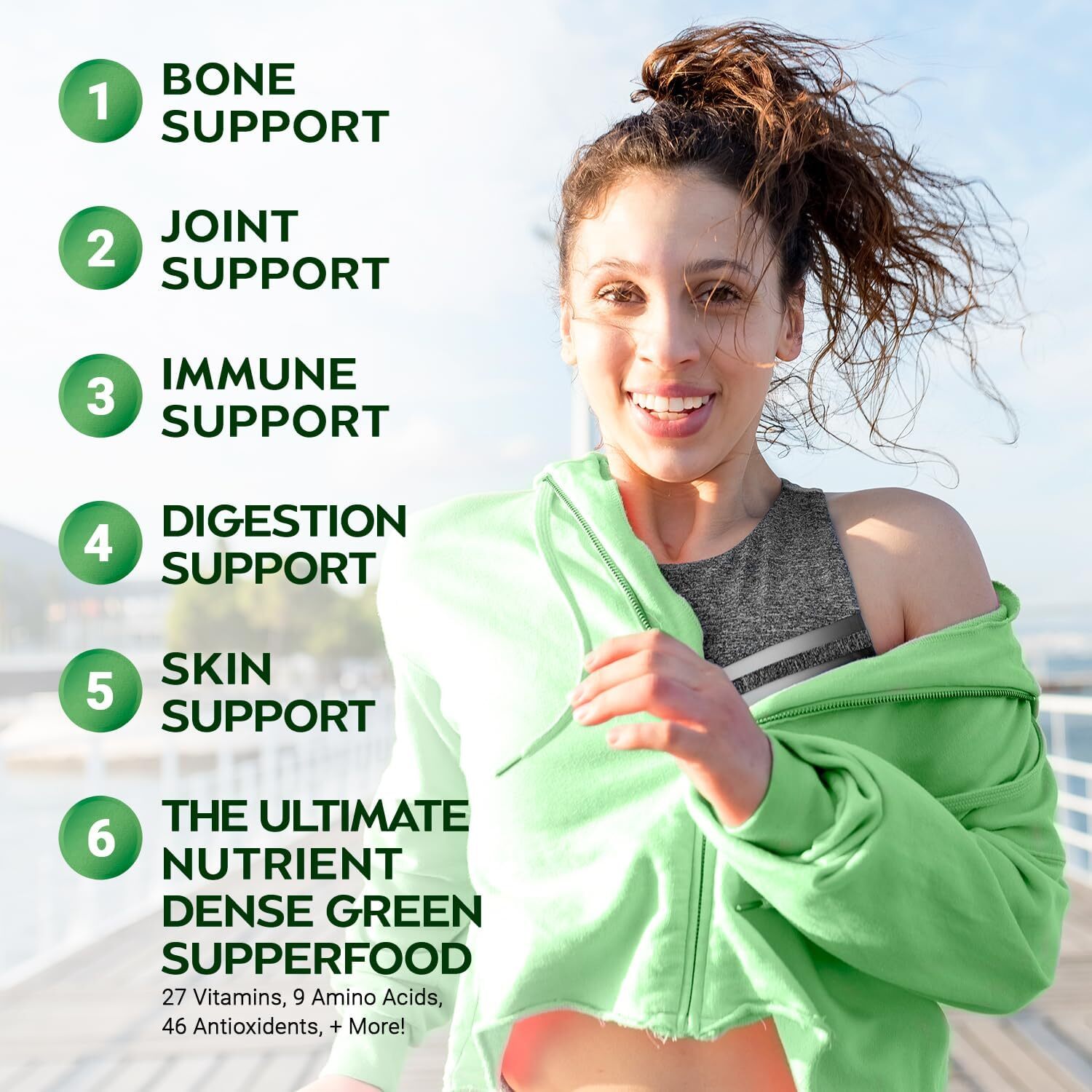 1-3PACK Moringa Capsules 20000Mg per Serving, 60 Total Capsules Green Superfood