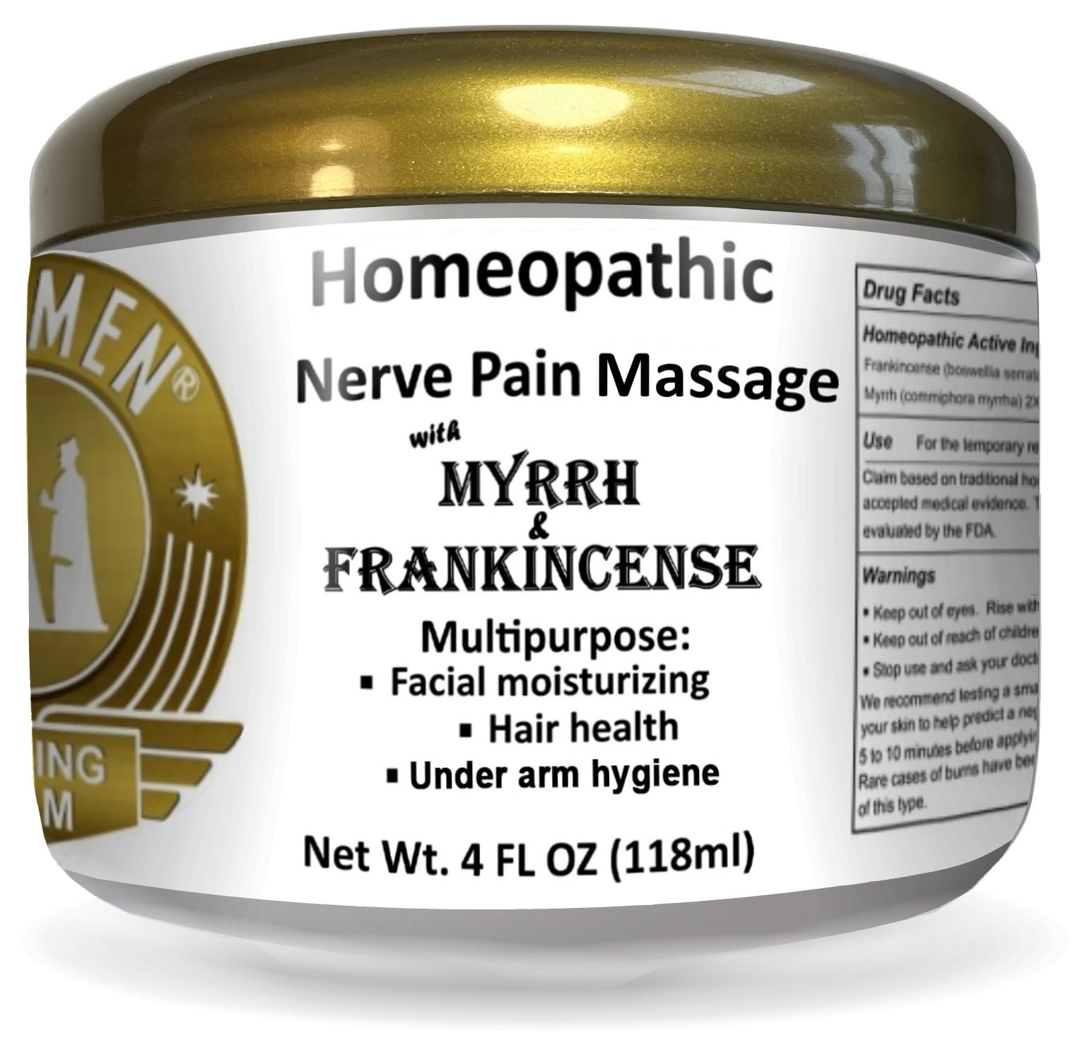 Wise Men Healing Balm with Myrrh and Frankincense Essential Oils for Neuropa…