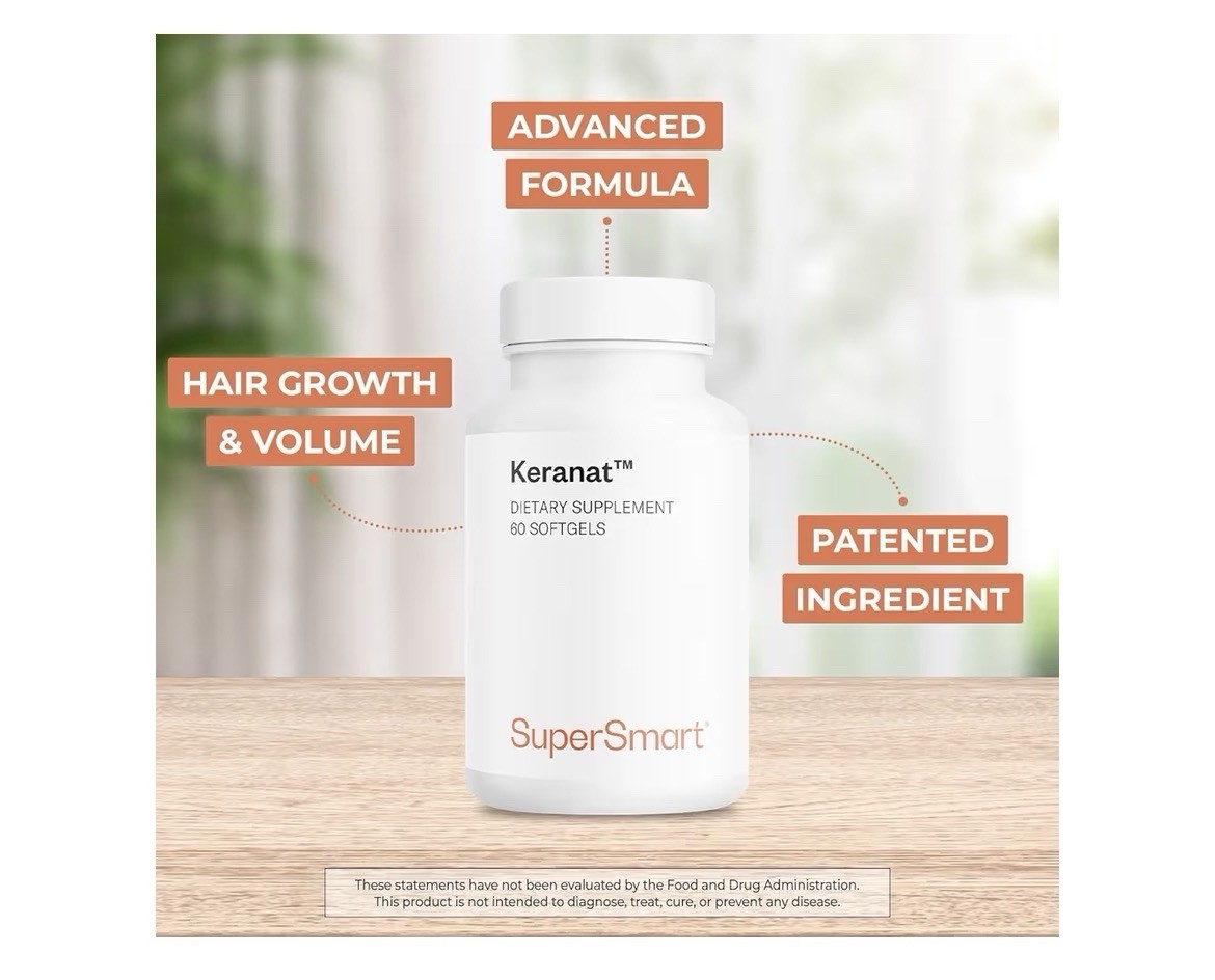 Supersmart Keranat Advanced Formula with Biotin Hair Growth Supplement 60Softgel