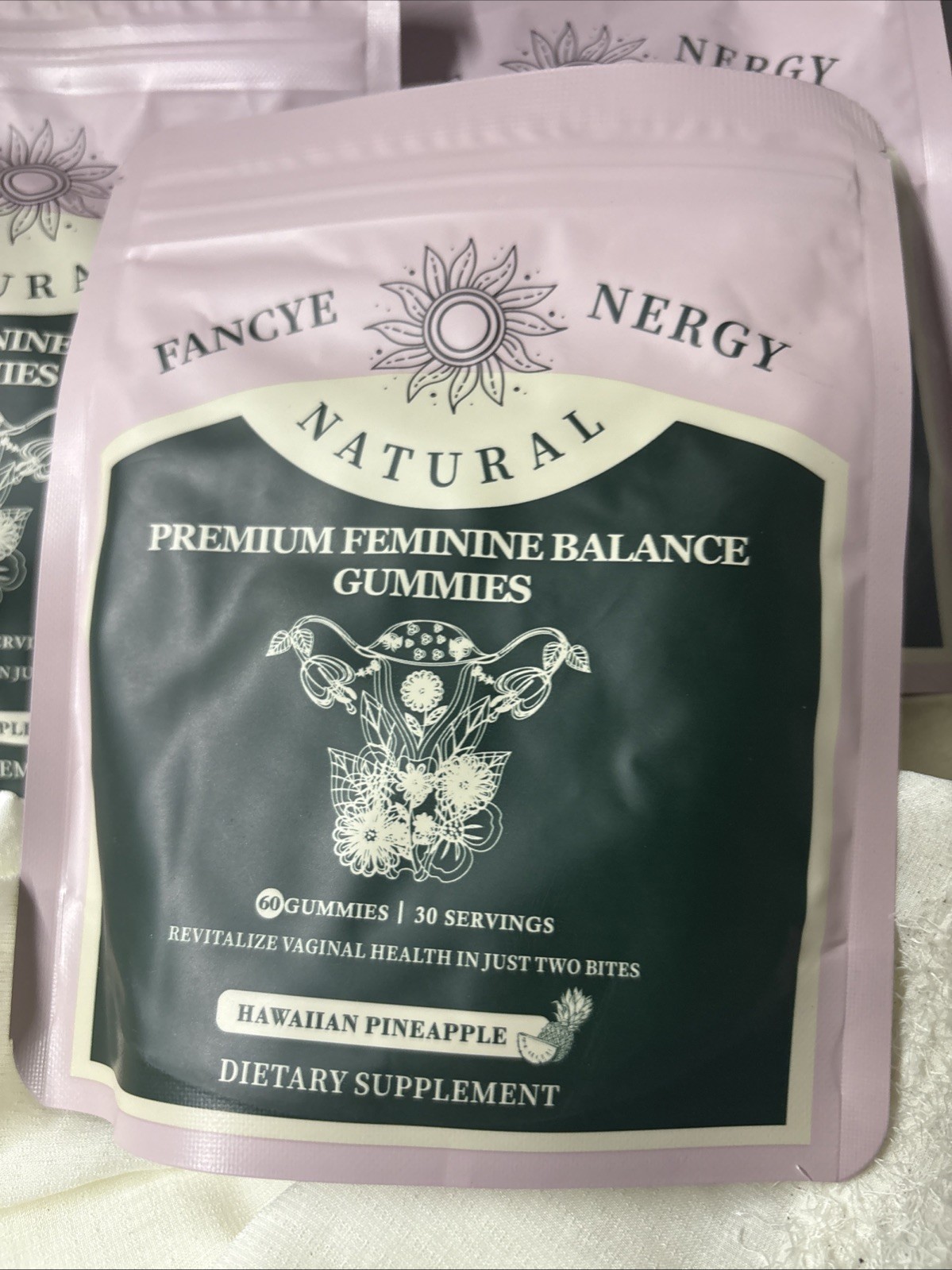 3-Pack Vital Source Feminine Balance Gummies Hawaiian Pineapple 60 Gummies