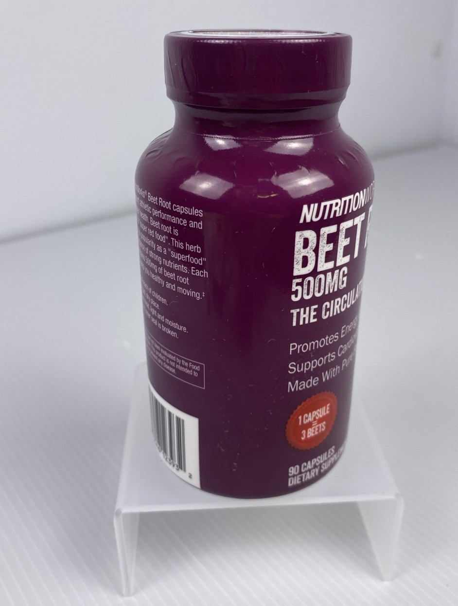 Set 3 NutritionWorks Beet Root Circulation Superfood 500mg 270 Capsules Exp 9/28