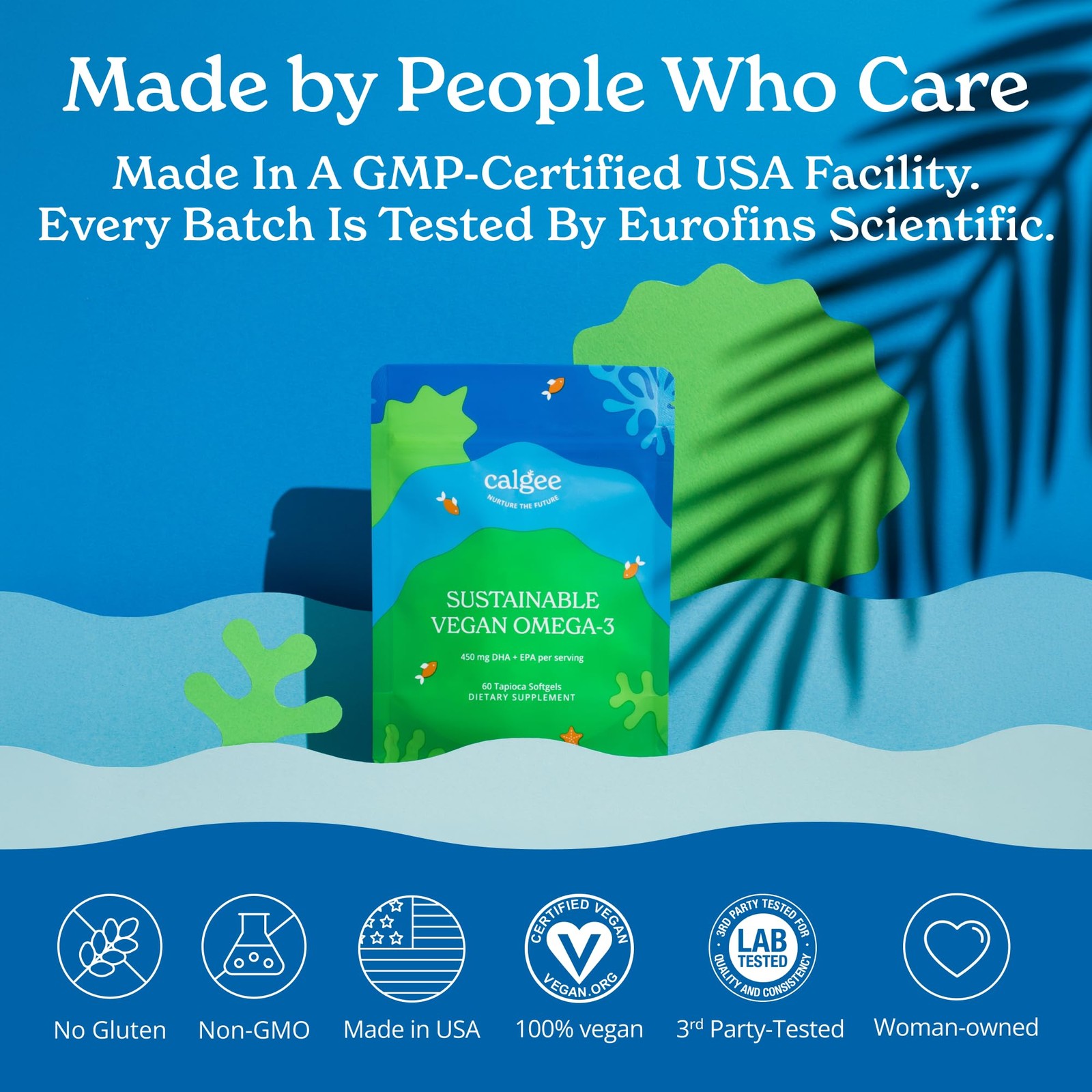Calgee Algae Omega 3 Supplement 450Mg Dha Epa Carrageenan-Free Sorbitol-Free