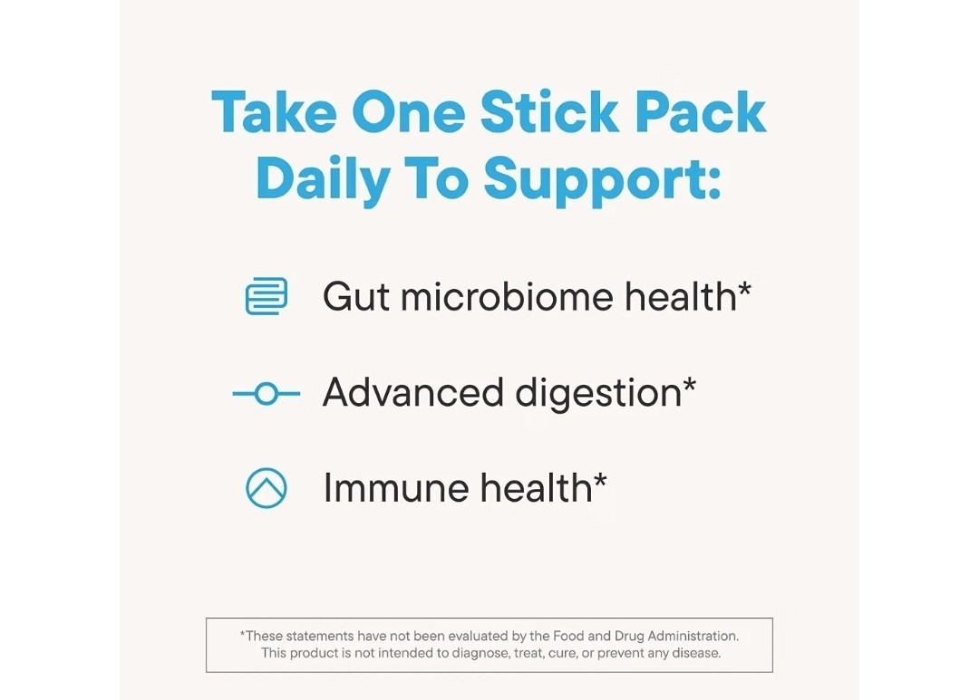 dailynouri StayWell Digestive & Immune Support Drink Mix Lemonade 30 Sticks