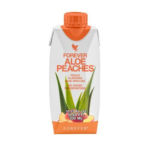 Forever Aloe Peaches Minis – 12 counts/0.33ml each. To GO size. KOSHER/HALAL