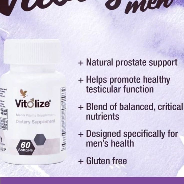 2 botles Forever Vitolize formula for men (60 softgels each) KOSHER/ HALAL