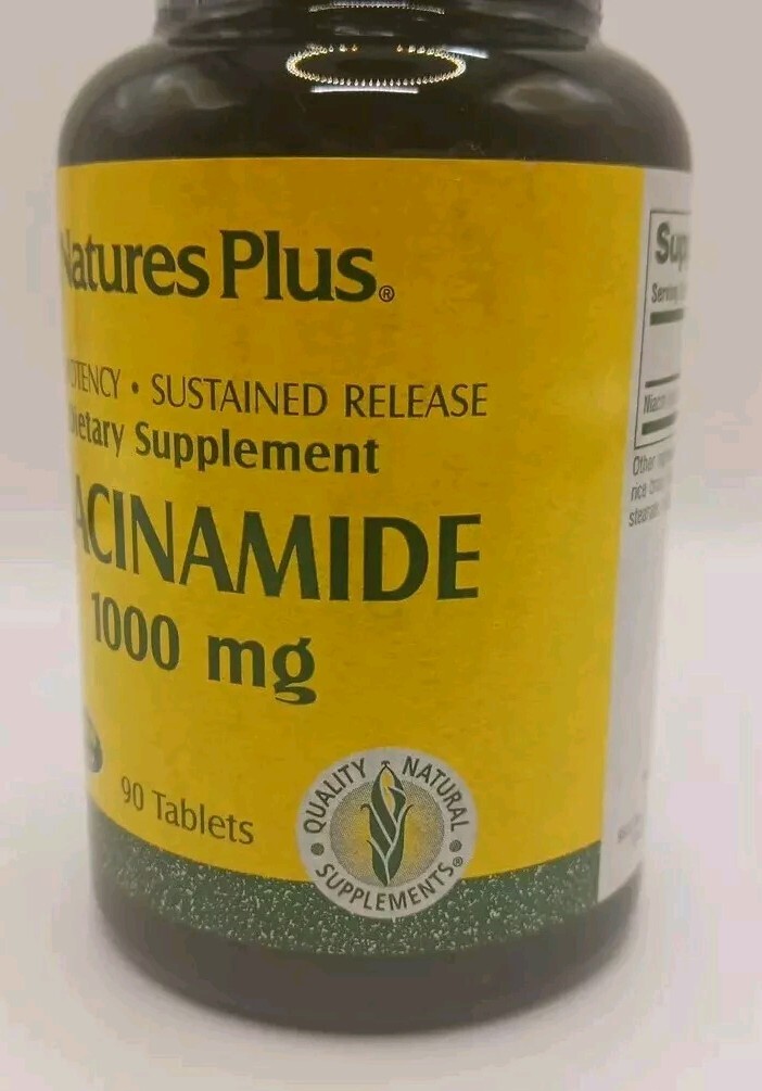 Natures Plus Niacinamide 1000mg – 90 Tablets[10/2021] Natural Supplement