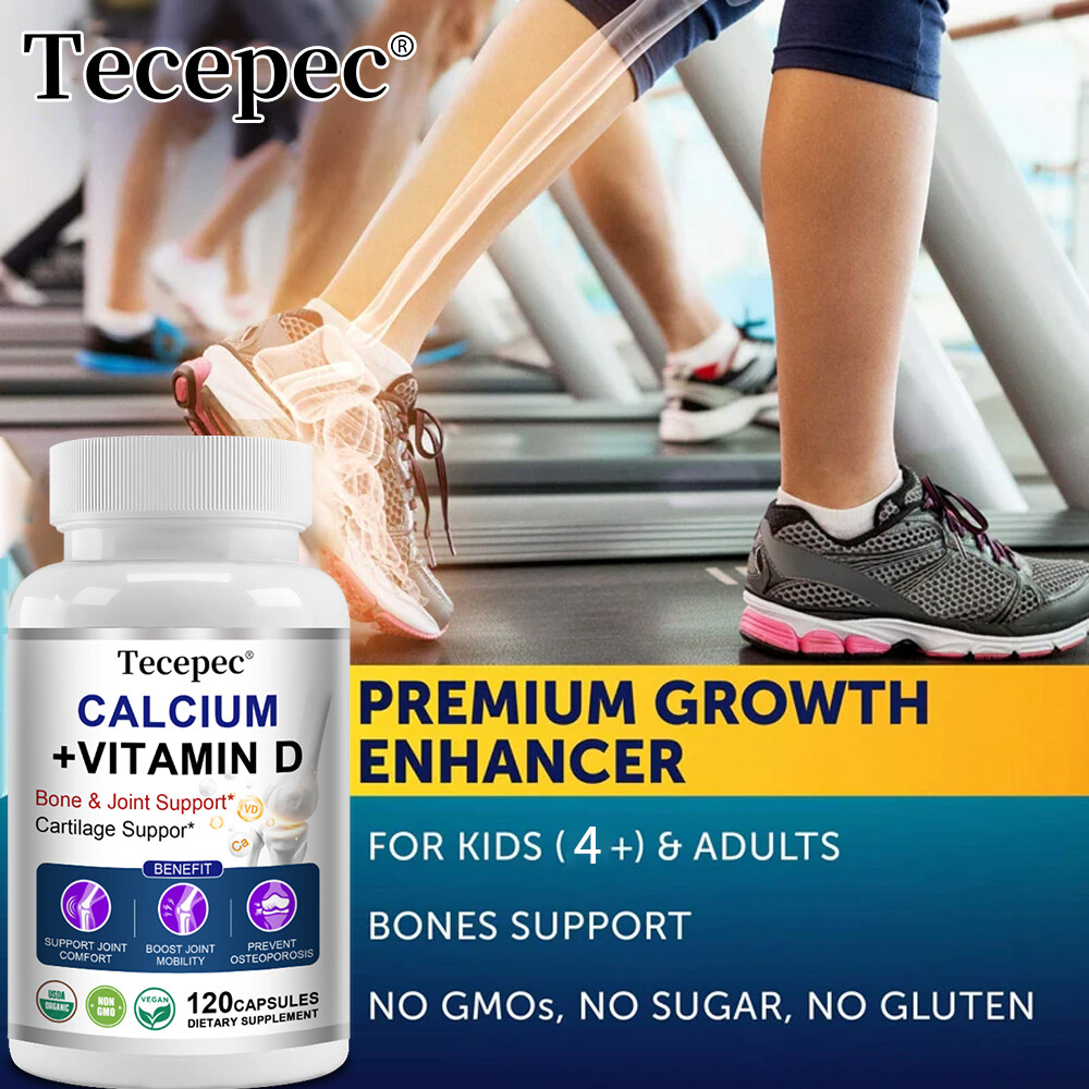 Calcium with Vitamin D3, Bone & Joint, Cartilage Support 30 to 120 Capsules