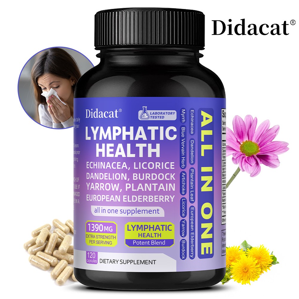 Dietary supplement for lymphatic health for unisex-Support of lymphatic system