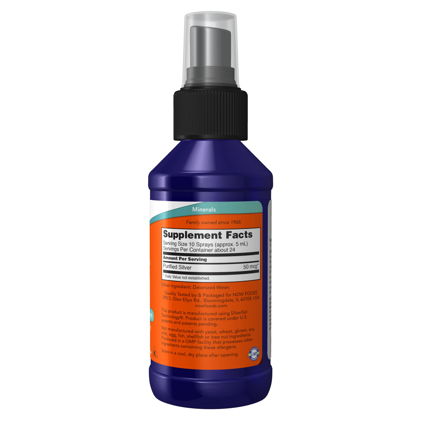 NOW FOODS Silver Sol Spray 4 fl oz