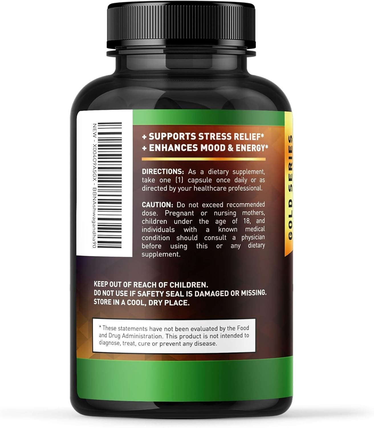 Ashwagandha Supplements Extra Strength Ashwagandha Capsules with 600mg, 90 ct