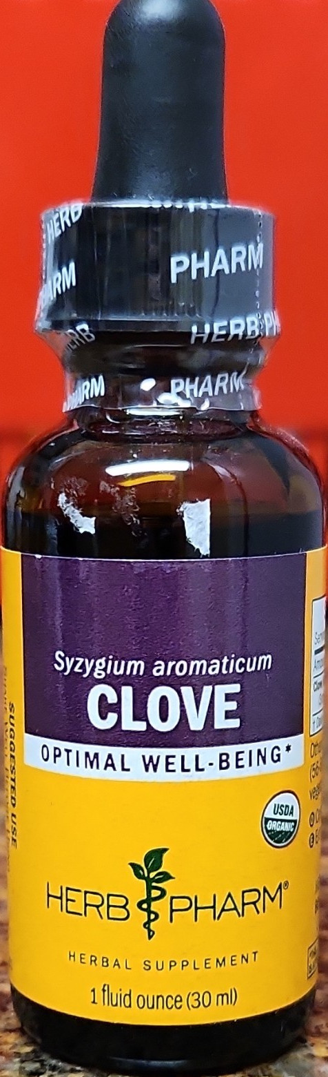 Herb Pharm Clove Liquid Extract USDA Organic Gluten-Free 1 fl oz (30 ml)