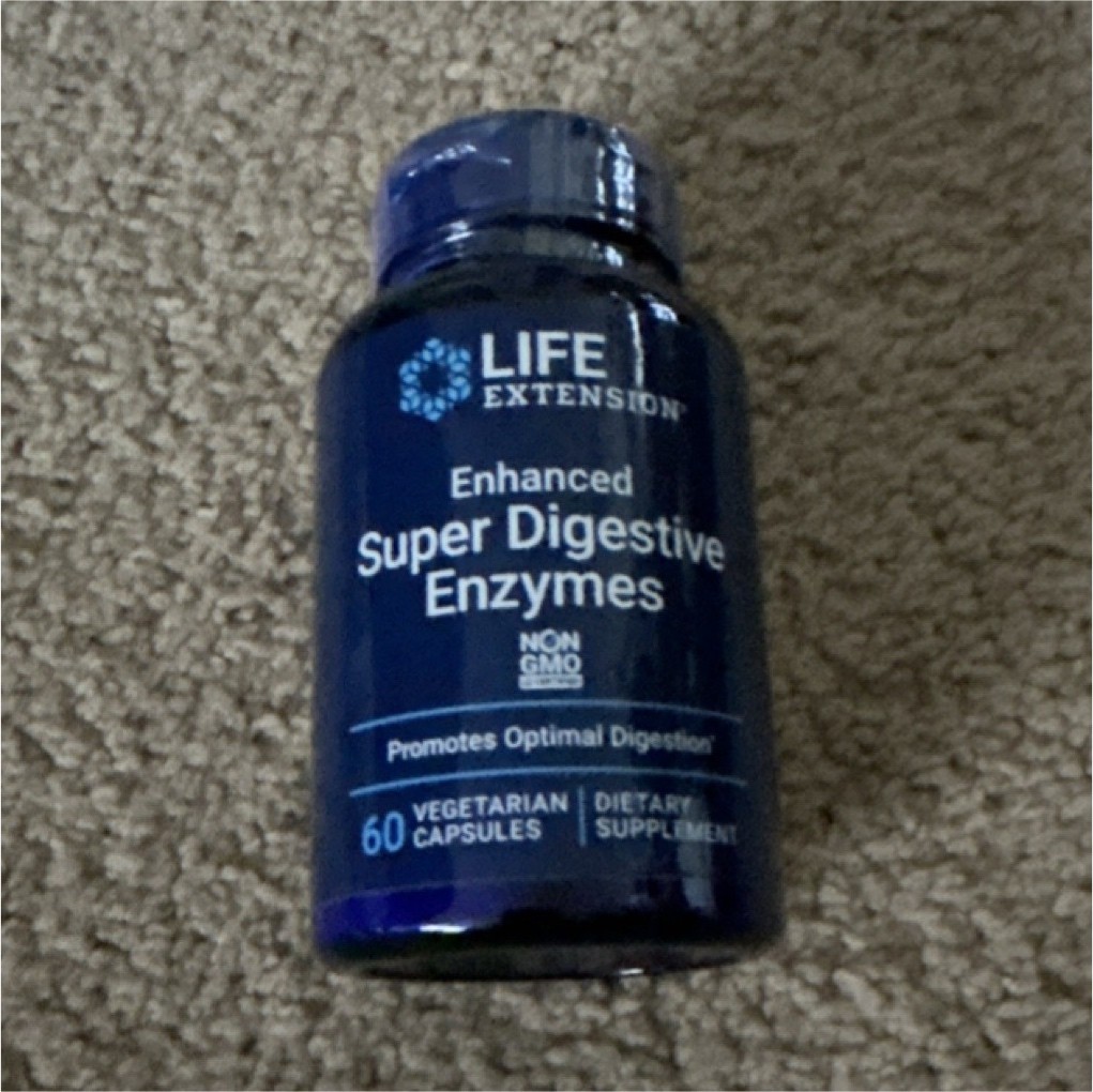 Life Extension Digestive Enzymes 60 Veg Capsules Exp 07/2027