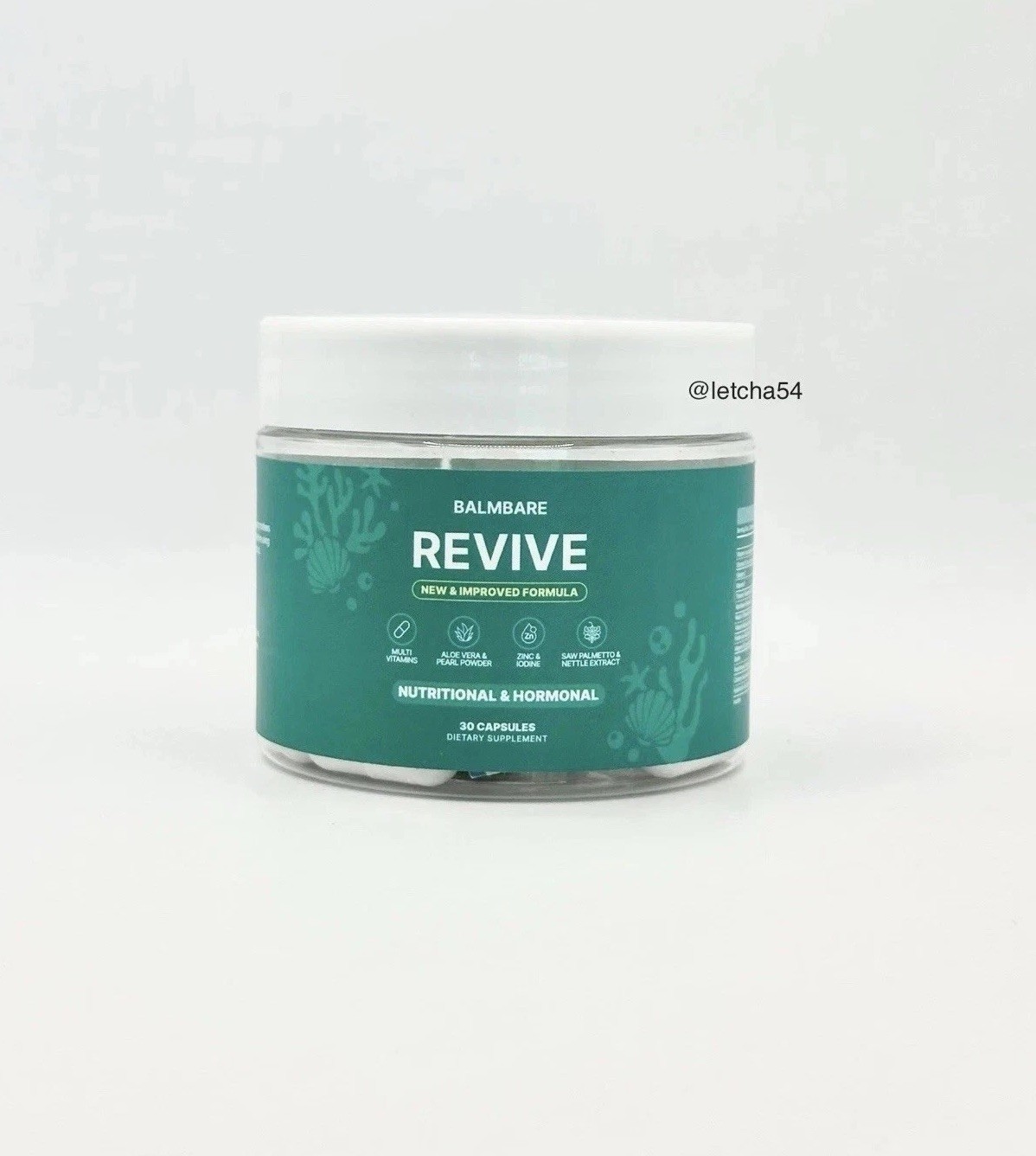 Balmbare Revive Hormone & Nutritional Support Capsules 30ct 8/27